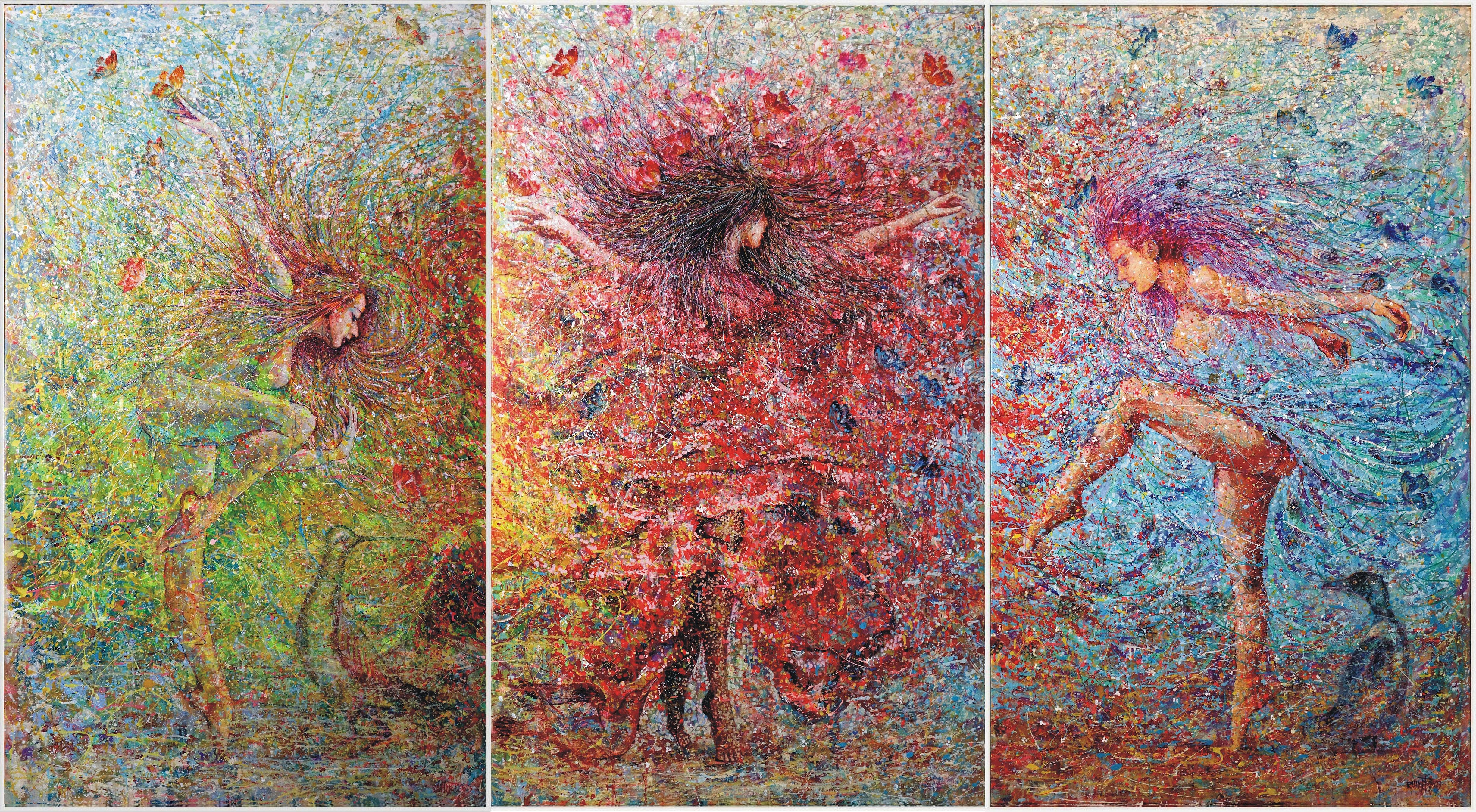 Rakhmet Redzhepov (Ramzi), Dance of the Enchantresses (triptych) Rakhmet Redzhepov (Ramzi), Dance of the Enchantresses (triptych)