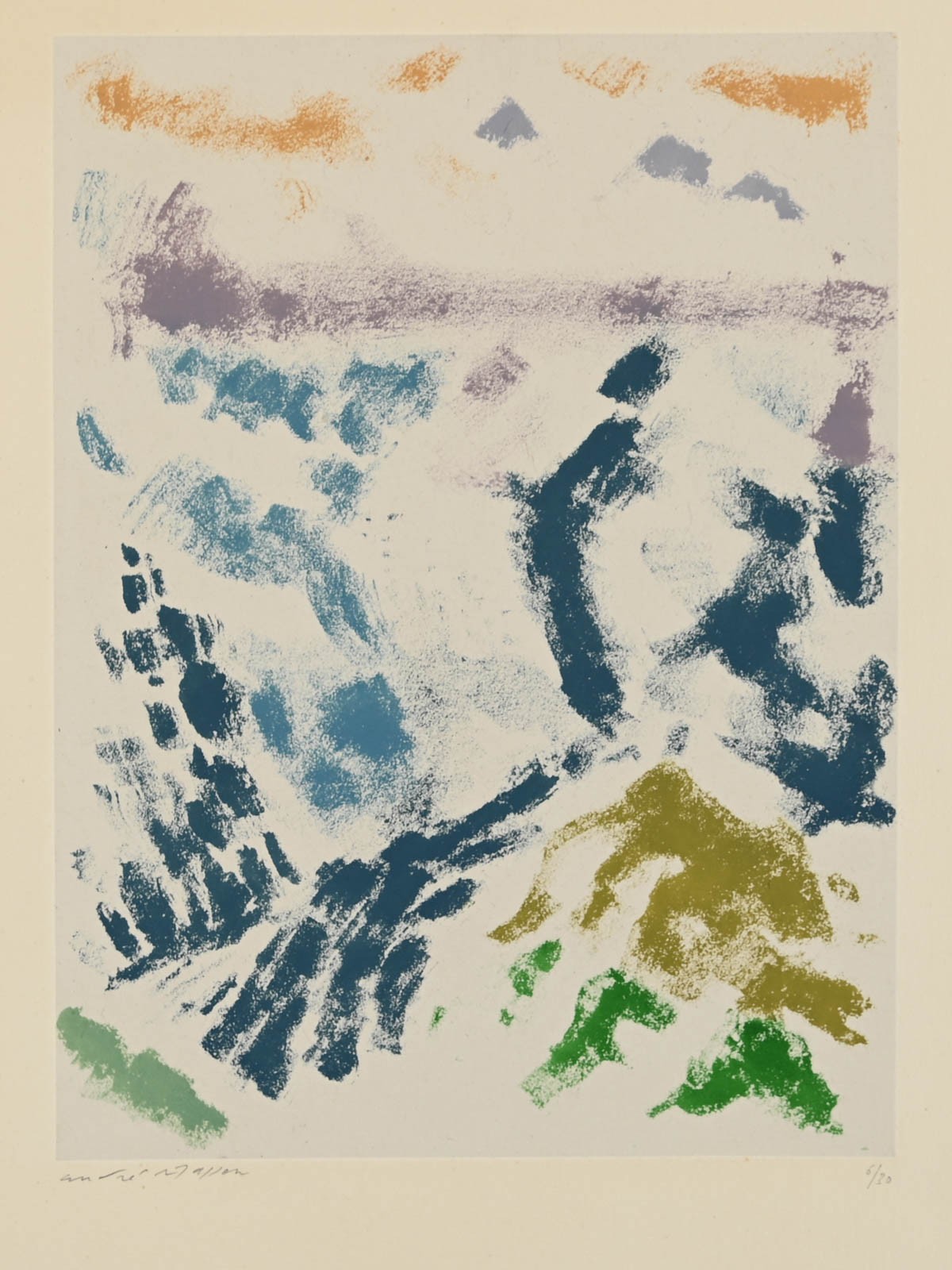 André Masson, Alpes au couchant André Masson, Alpes au couchant