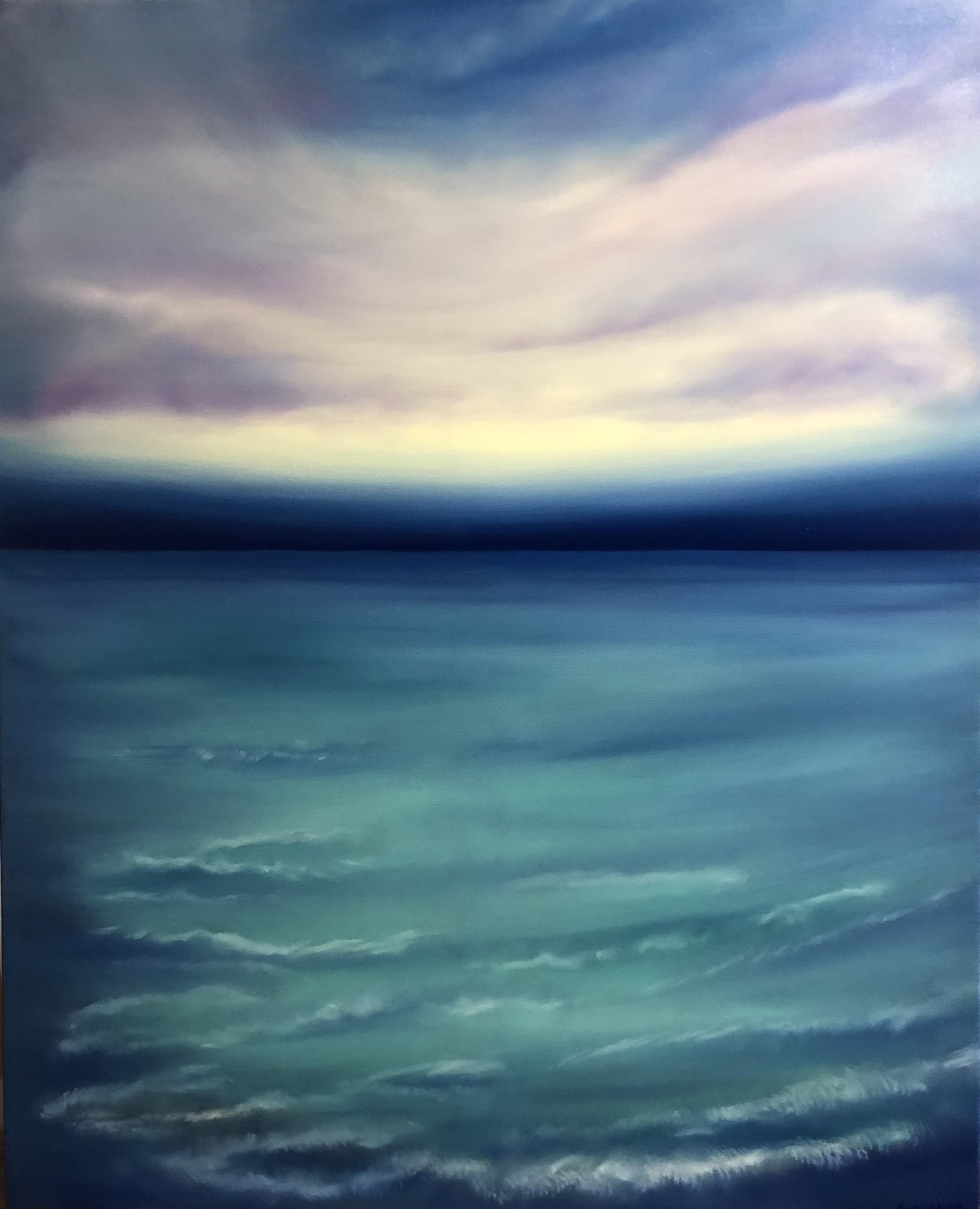 Nataliia Krykun, Sunset, turquoise waves, of the sea Nataliia Krykun, Sunset, turquoise waves, of the sea