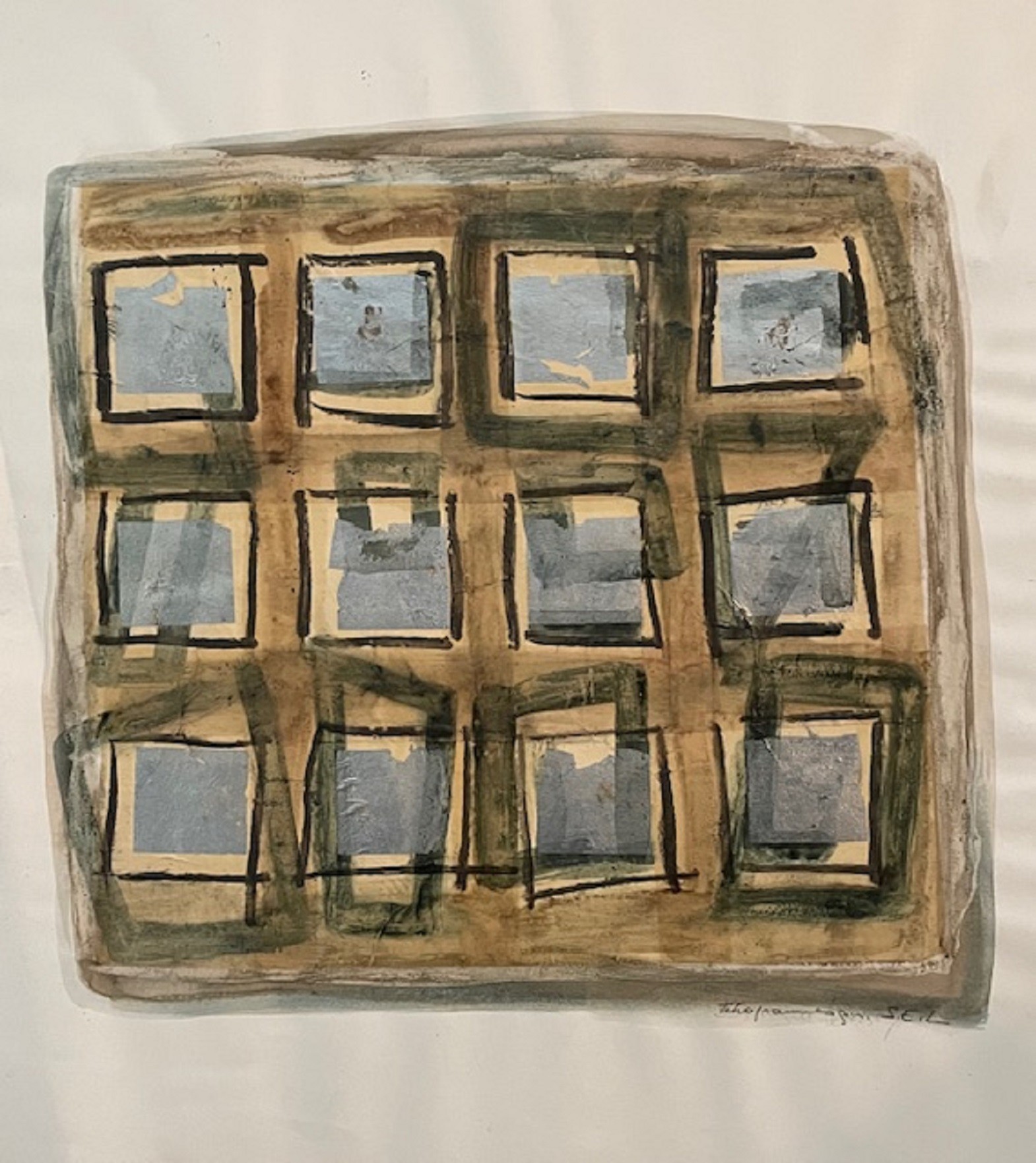 Sylvia Elharar-Lemberg, Tétragramme gris Sylvia Elharar-Lemberg, Tétragramme gris