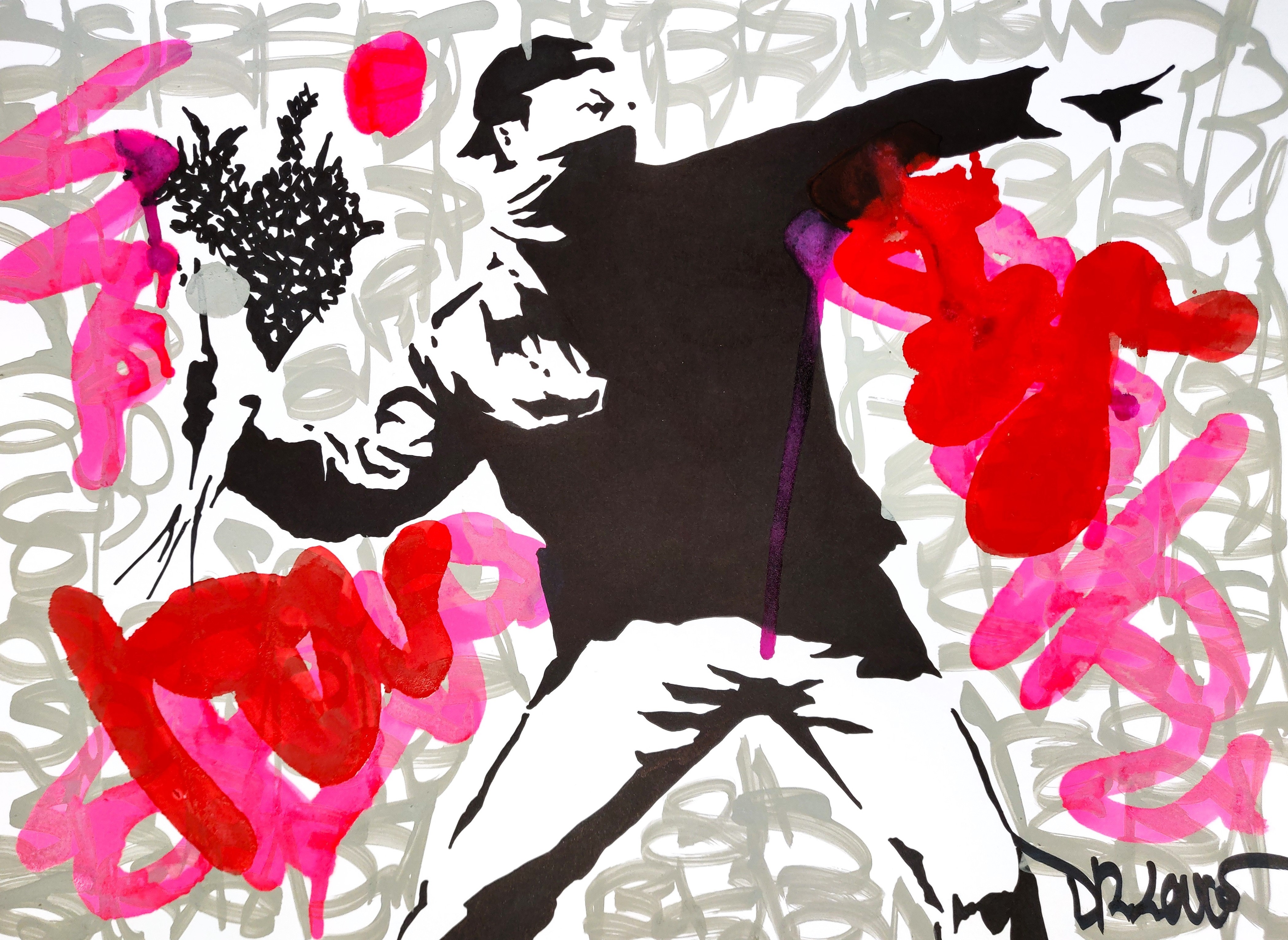 Dr. Love, Silver rebel (a tribute to Banksy) Dr. Love, Silver rebel (a tribute to Banksy)