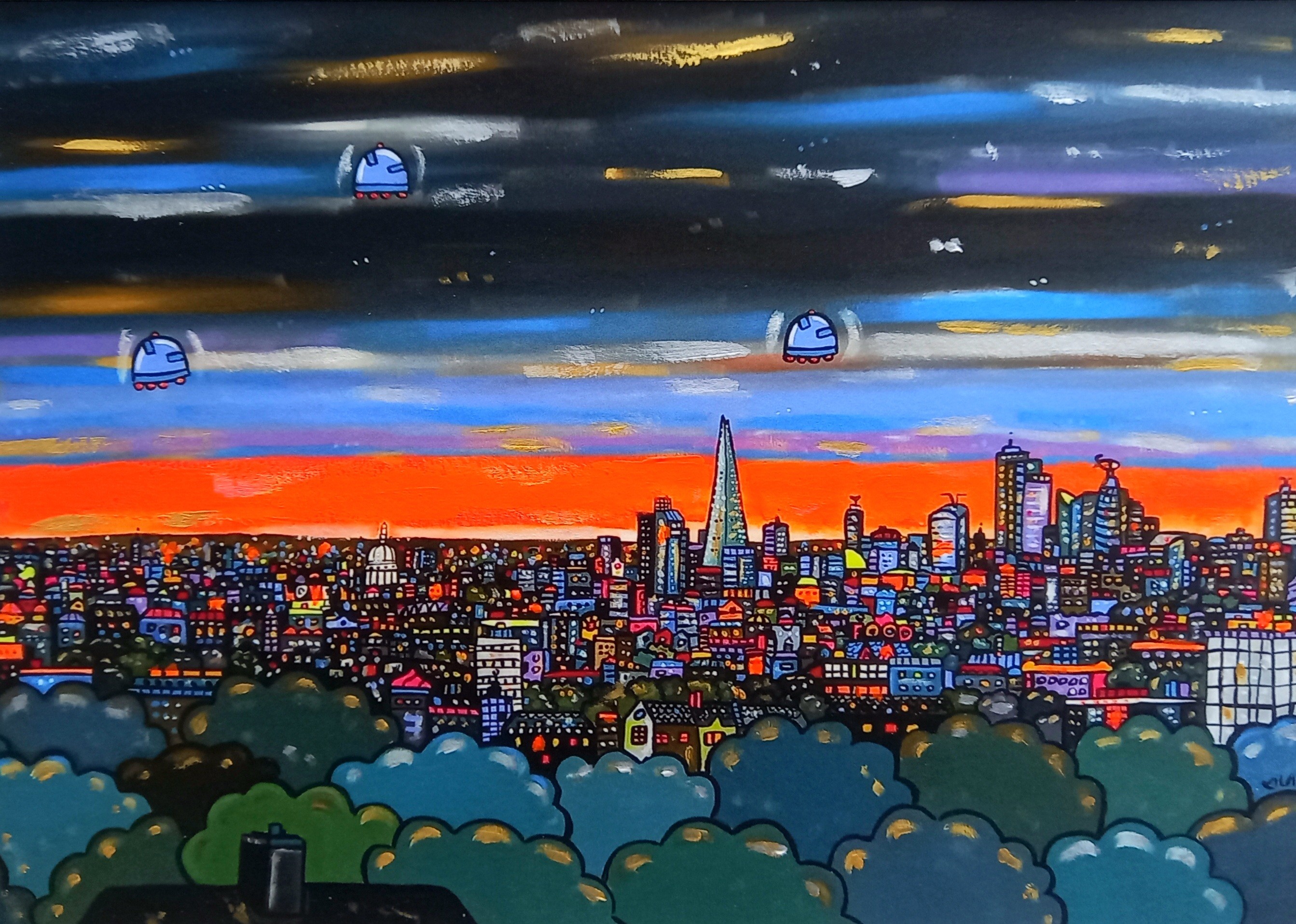 Maria Luisa Azzini, Sunset London from One Tree Hill Maria Luisa Azzini, Sunset London from One Tree Hill