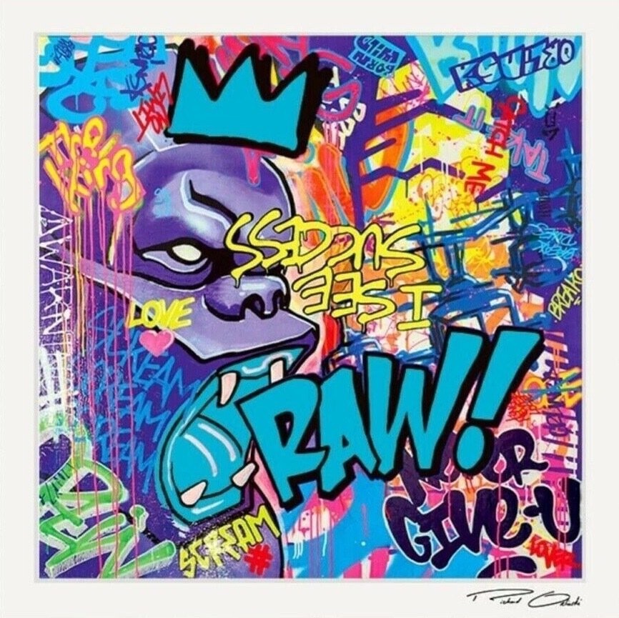 Richard Orlinski, Raw Blue, epreuve d'artiste Richard Orlinski, Raw Blue, epreuve d'artiste