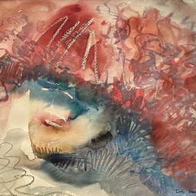 Zeichnungen, Woman in Red, Dali Nazarishvili