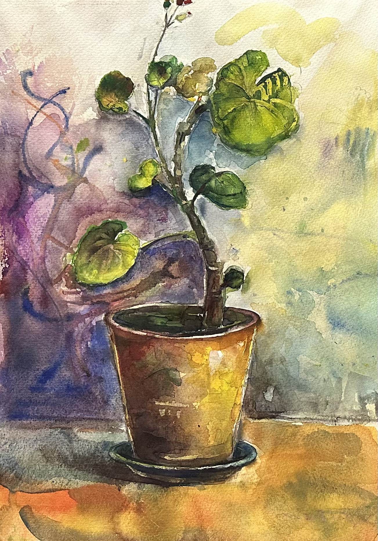 Dali Nazarishvili, Still Life With Plant Dali Nazarishvili, Still Life With Plant