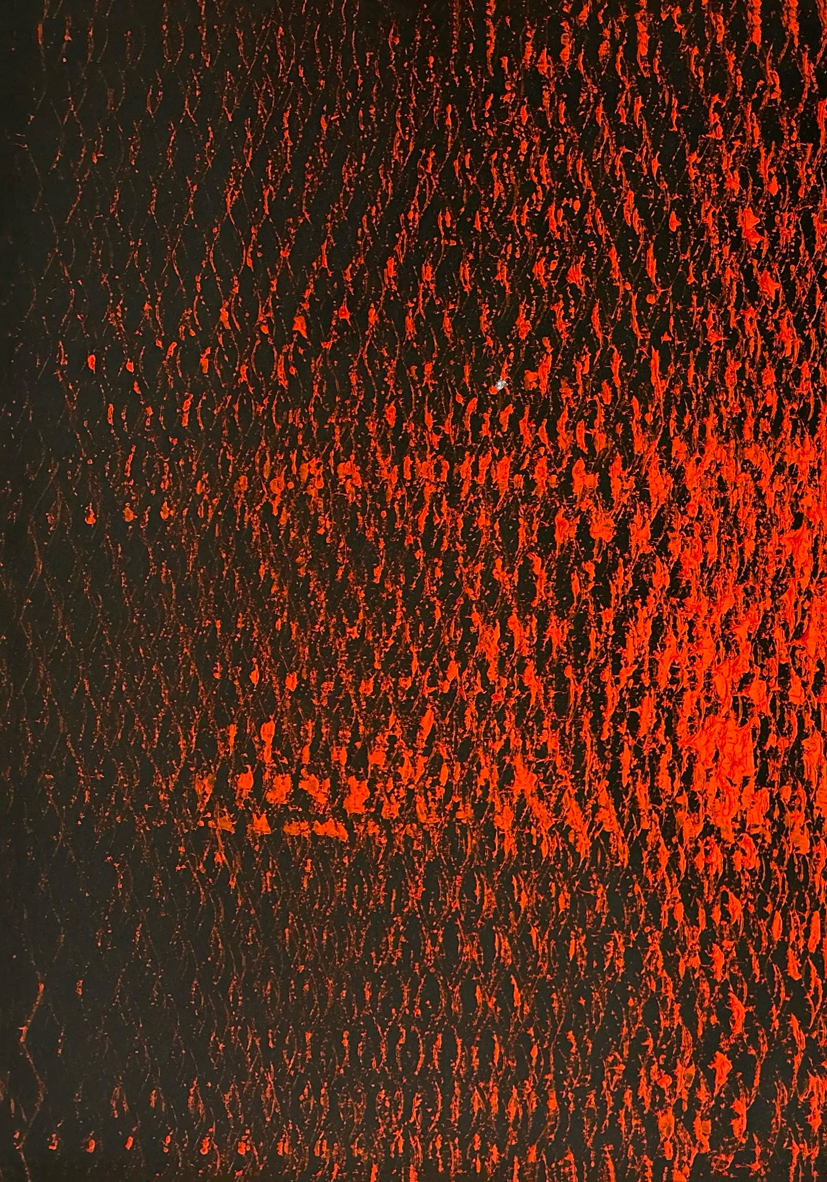 Clemens Wolf, Red and Black I, Expanded Metal Painting Clemens Wolf, Red and Black I, Expanded Metal Painting