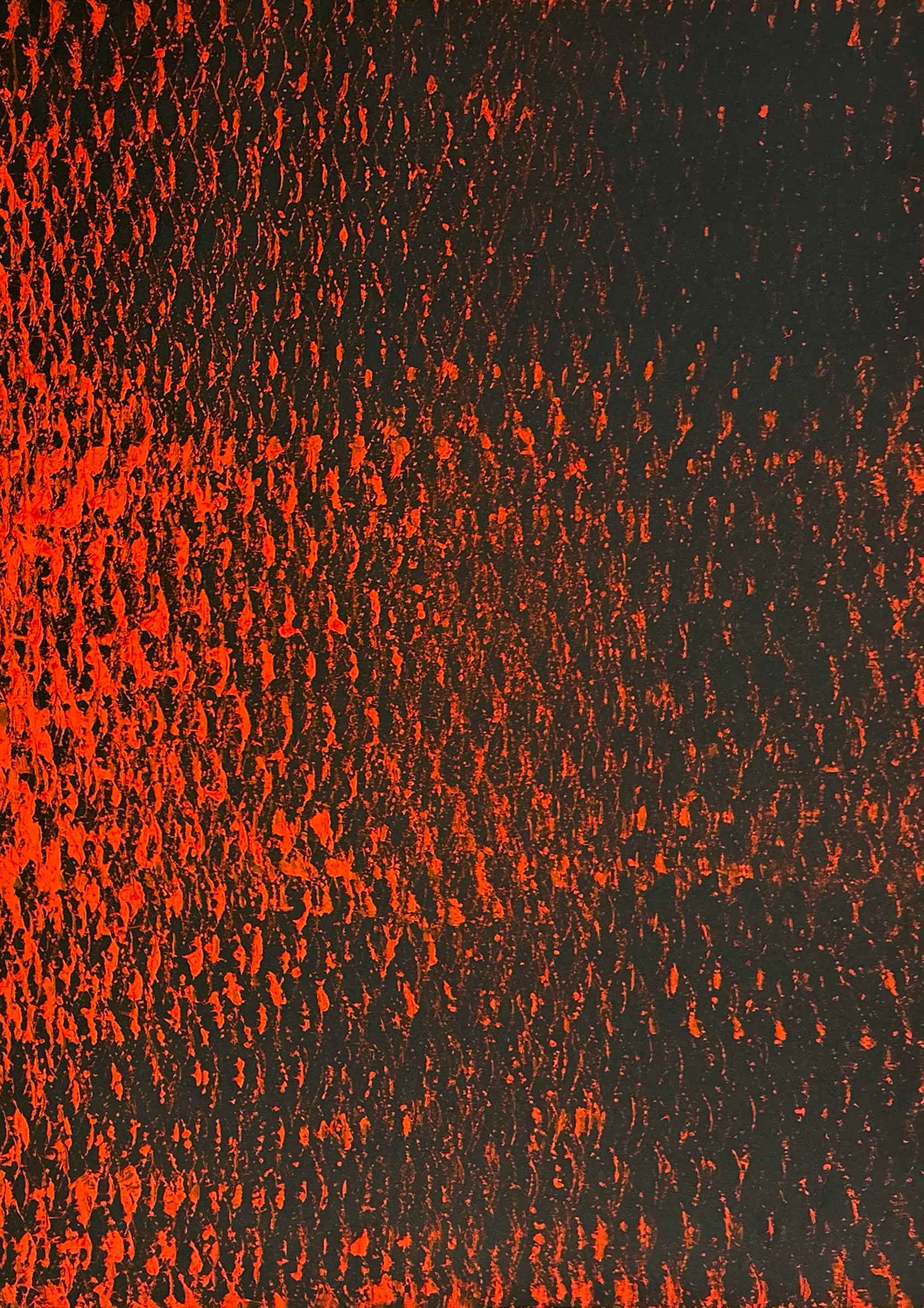 Clemens Wolf, Red and Black II, Expanded Metal Painting Clemens Wolf, Red and Black II, Expanded Metal Painting