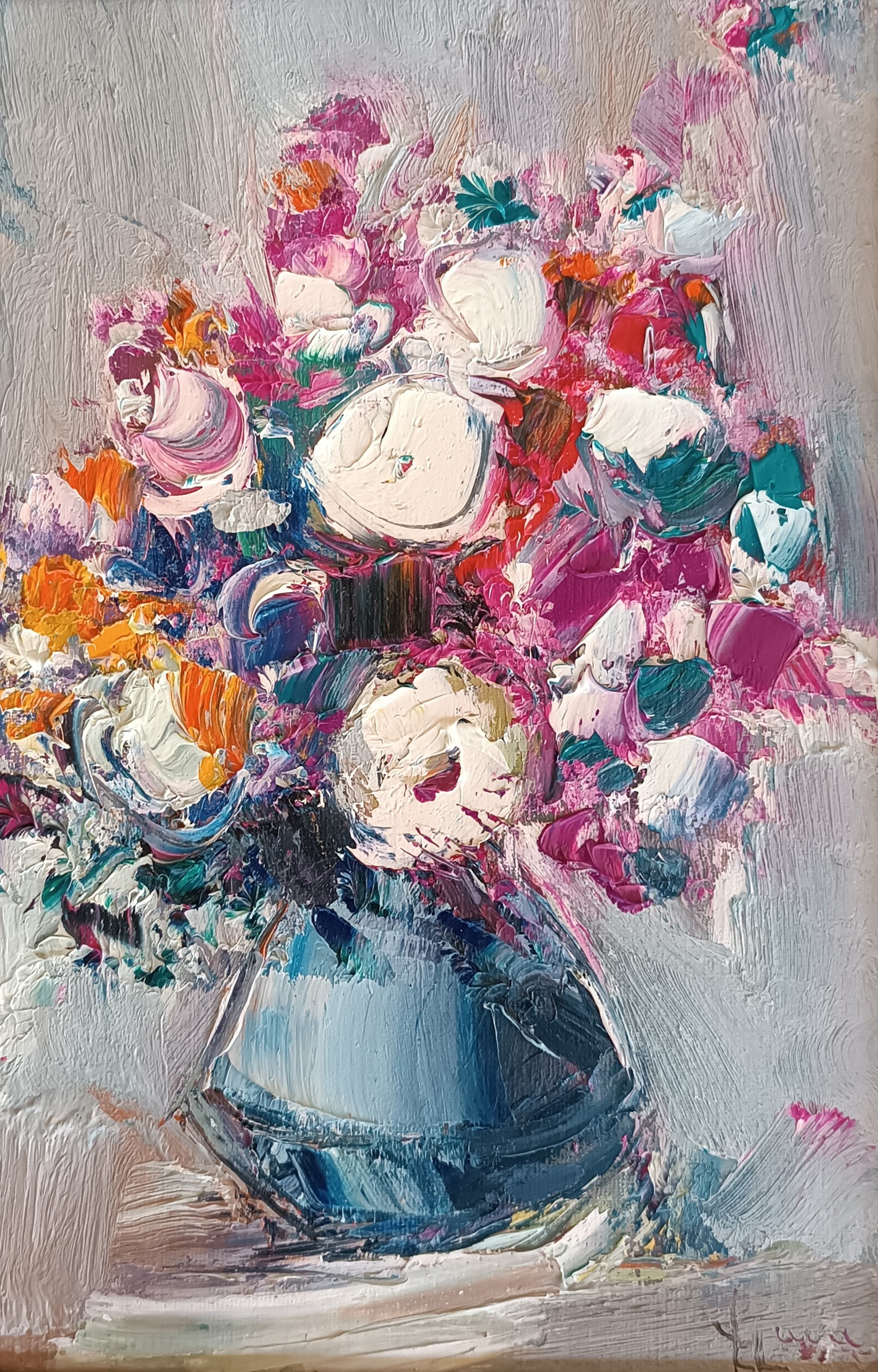 Vlas Ayvazyan, Still life with flowers Vlas Ayvazyan, Still life with flowers
