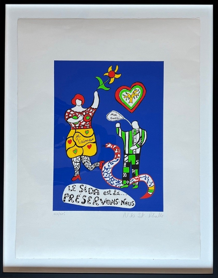 Niki de Saint Phalle, Le sida est là, préservons-nous Niki de Saint Phalle, Le sida est là, préservons-nous