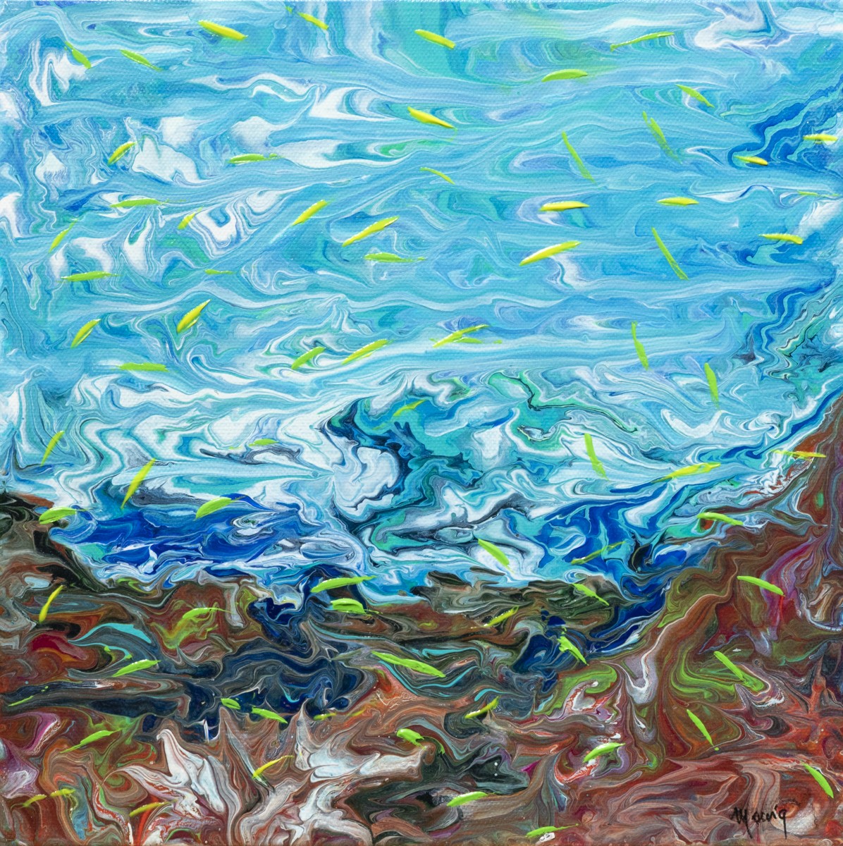 Moniq, Paysage et fonds marins Moniq, Paysage et fonds marins