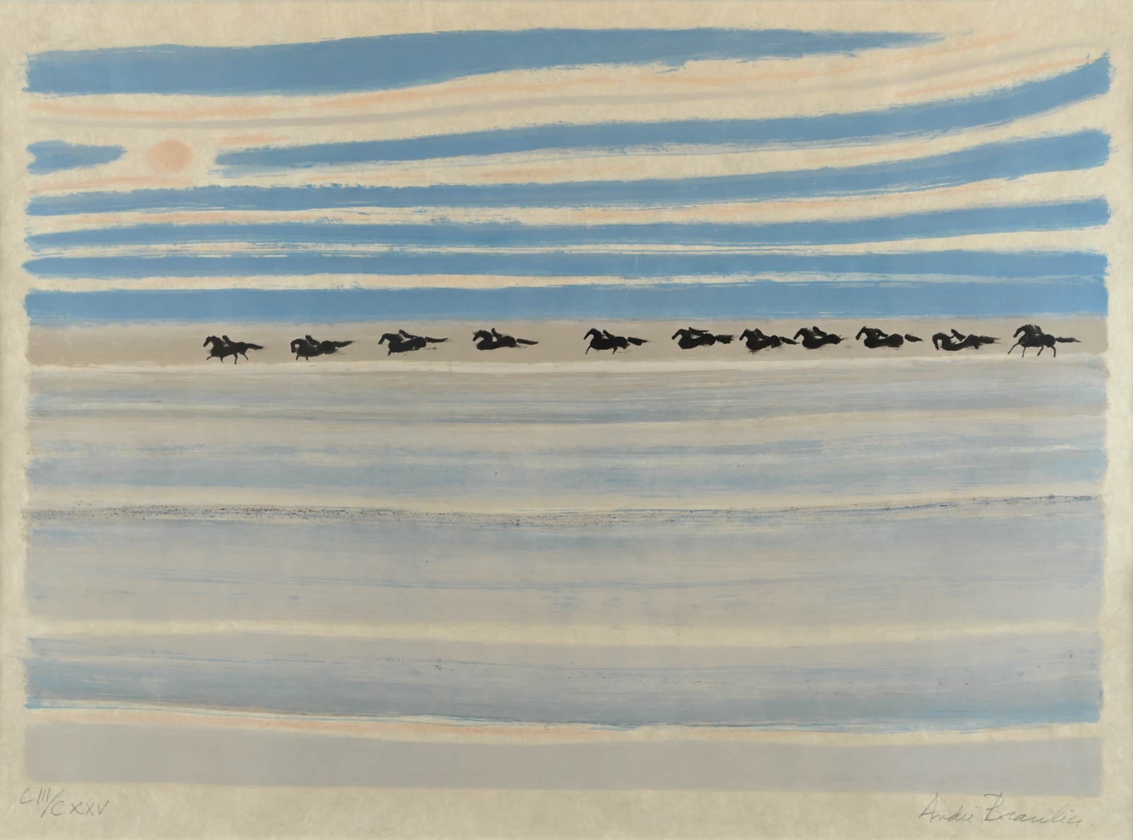 André Brasilier, Chevaux à l'horizon André Brasilier, Chevaux à l'horizon