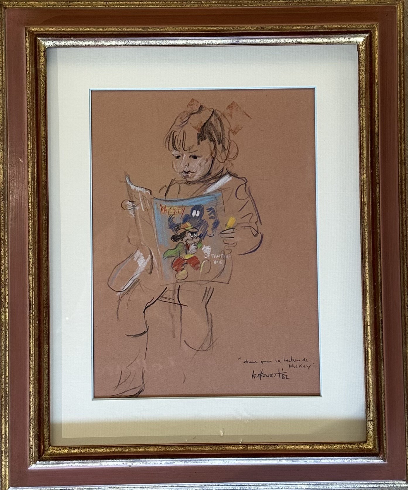 Daniel Authouart, Etude pour Mickey Daniel Authouart, Etude pour Mickey