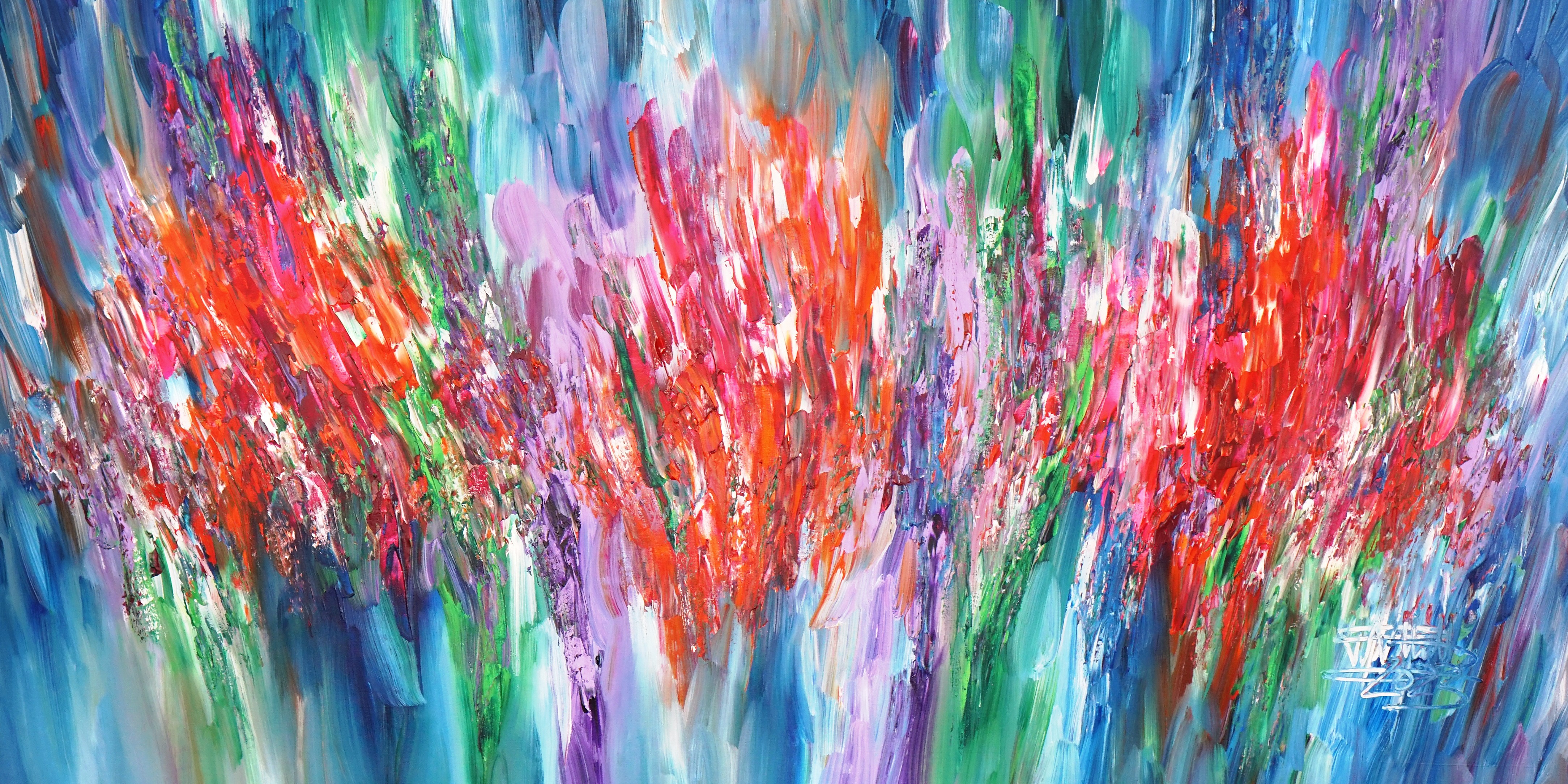 Peter Nottrott, Purple pink flowery XXL 2 Peter Nottrott, Purple pink flowery XXL 2
