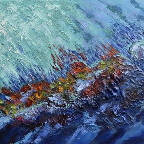 Hawaii Coral Reef Textured Painting, Olga Nikitina