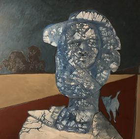 Painting, Homme casquette, Ludovic Isidore