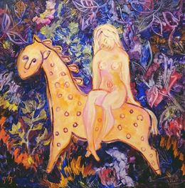 Painting, Enchantment of the Mythic Steed, Myths Series, Tetiana Pchelnykova