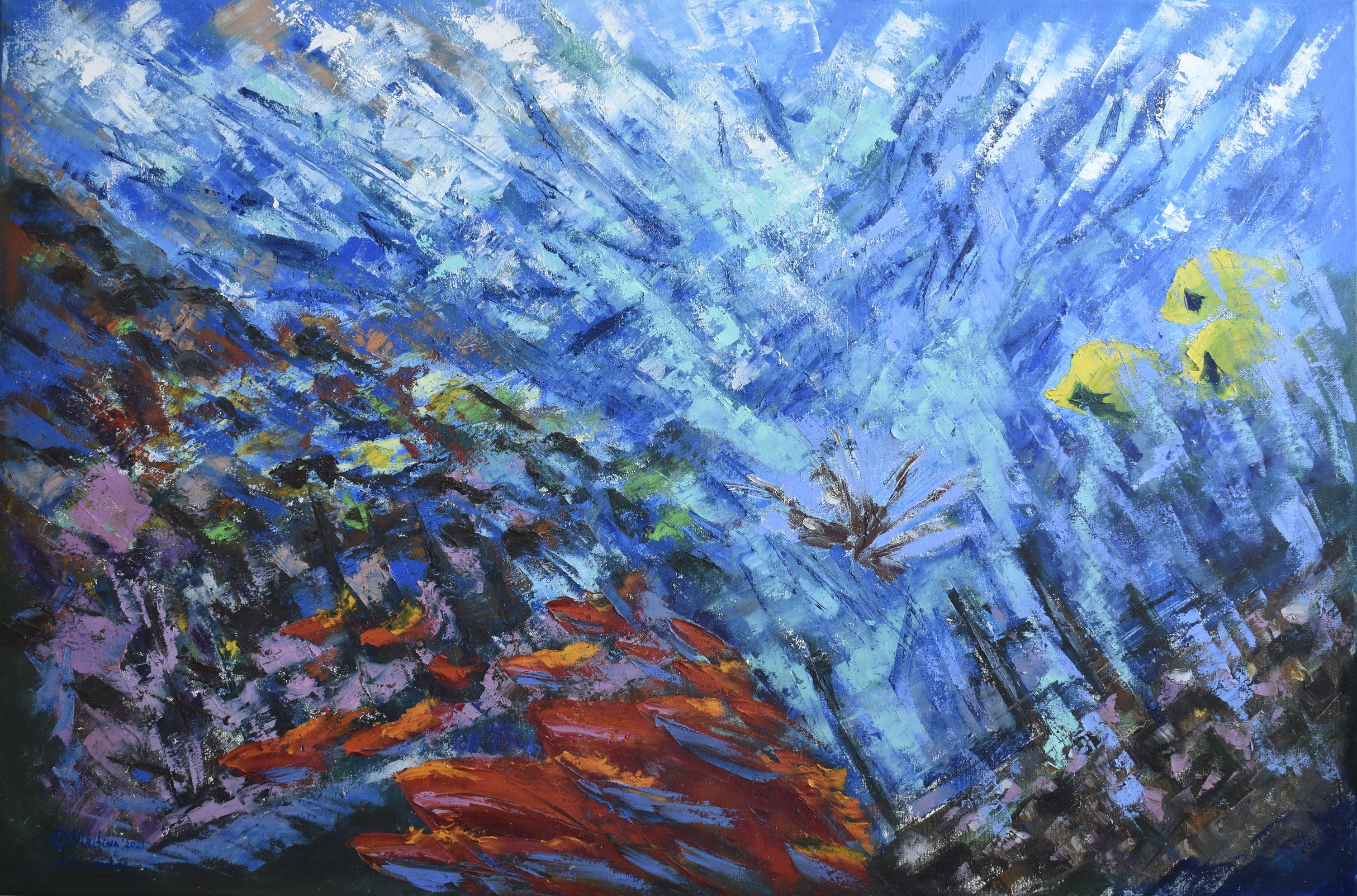 Olga Nikitina, Seven Days Underwater (was created underwater during scuba diving) Olga Nikitina, Seven Days Underwater (was created underwater during scuba diving)