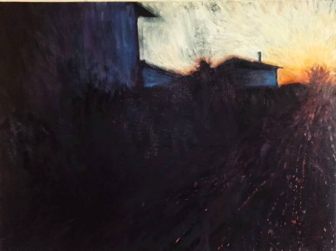 Mauro Tròlese, Di sfuggita, tramonto dal finestrino della macchina (Il roveto ardente) Mauro Tròlese, Di sfuggita, tramonto dal finestrino della macchina (Il roveto ardente)