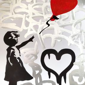 Love and hope silver (a tribute to Banksy), Dr. Love