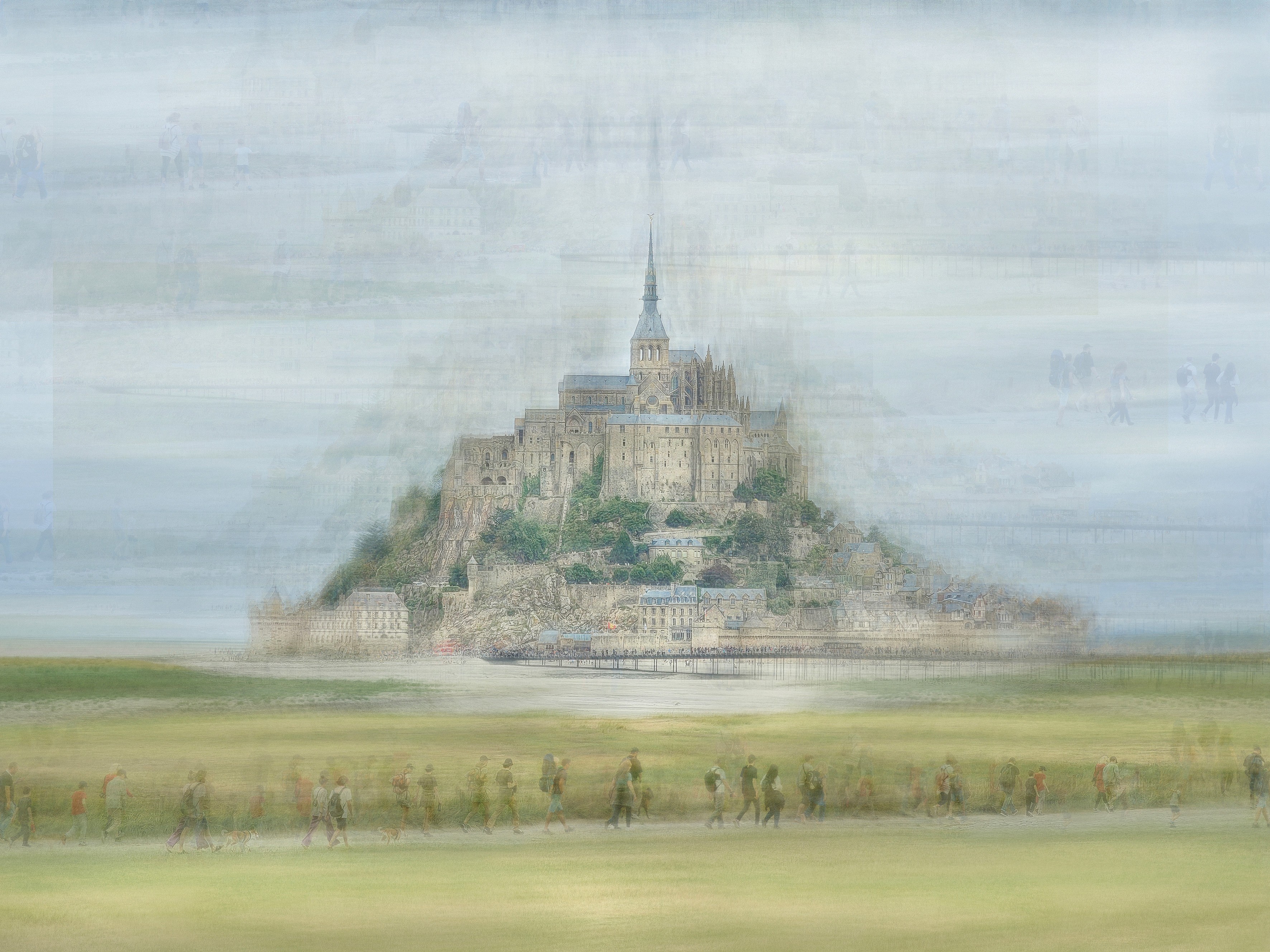 Thorsten Ritzmann, Mont Saint Michel With Meadows And Audience Thorsten Ritzmann, Mont Saint Michel With Meadows And Audience