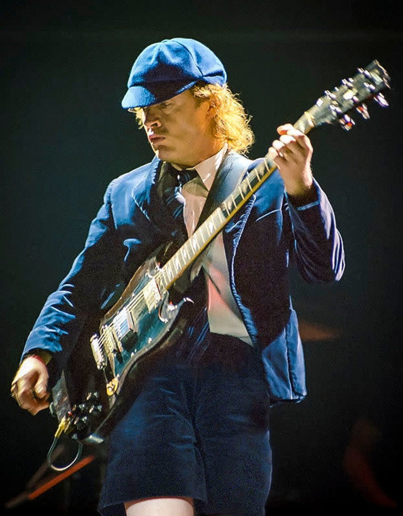 Richard Beland, Angus Young of ACDC - Air Canada Centre, 2000 Richard Beland, Angus Young of ACDC - Air Canada Centre, 2000
