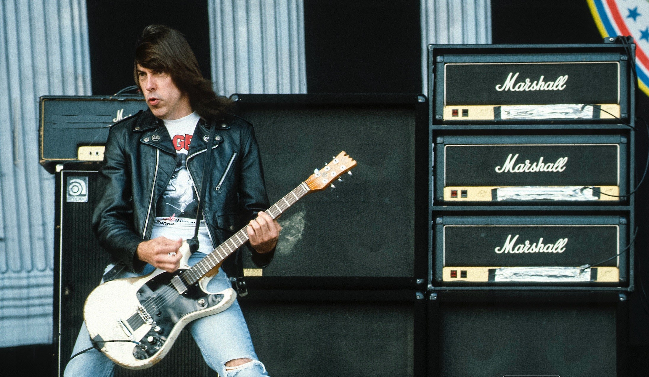 Richard Beland, Johnny Ramone, Ramones - Lollapalooza, Molson Park, Barrie Richard Beland, Johnny Ramone, Ramones - Lollapalooza, Molson Park, Barrie