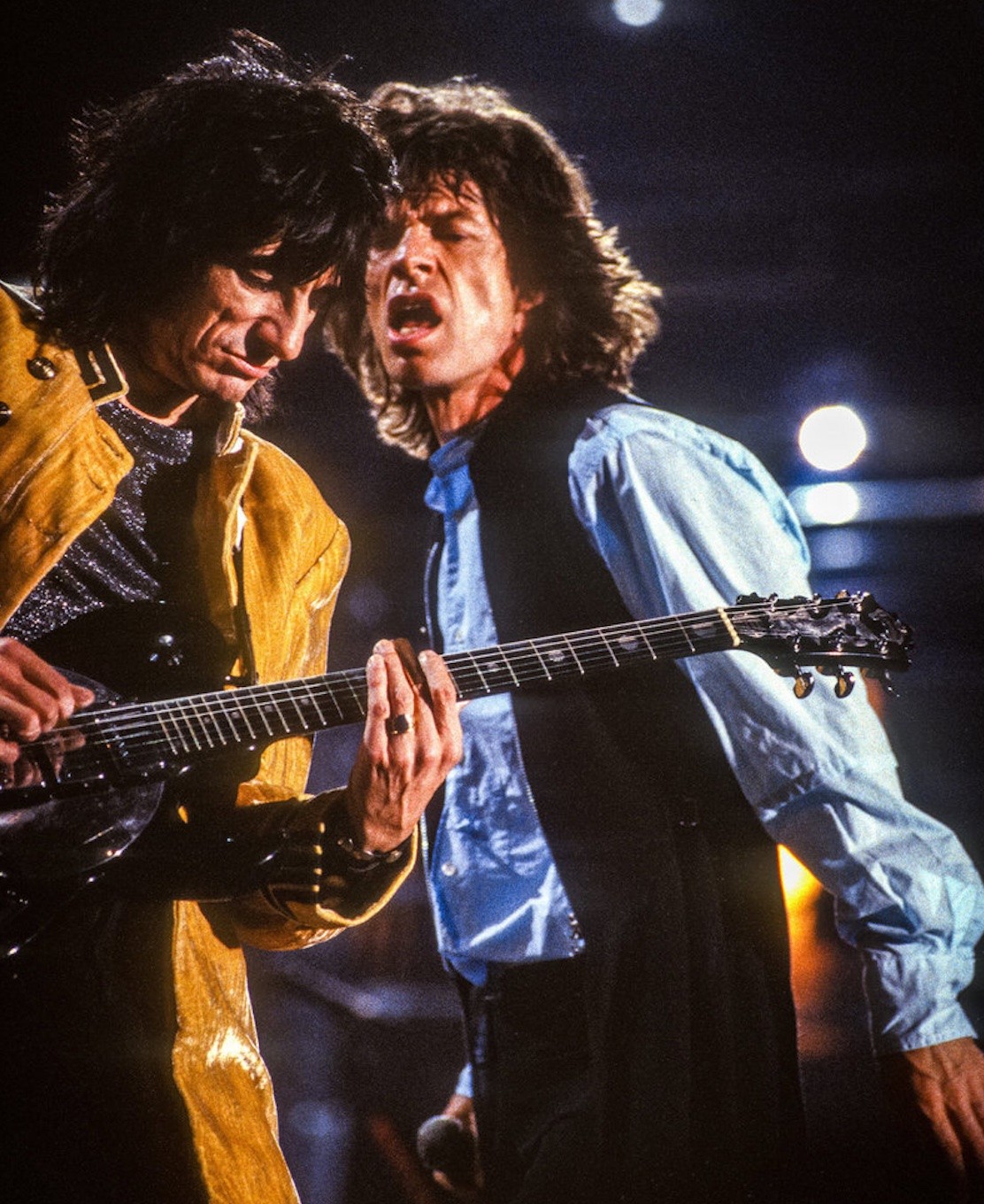 Richard Beland, Ron Wood and Mick Jagger, Rolling Stones - Soldier Field, Chicago 1994 Richard Beland, Ron Wood and Mick Jagger, Rolling Stones - Soldier Field, Chicago 1994