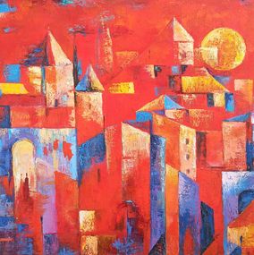 Red cityscape, Arto Mkrtchyan
