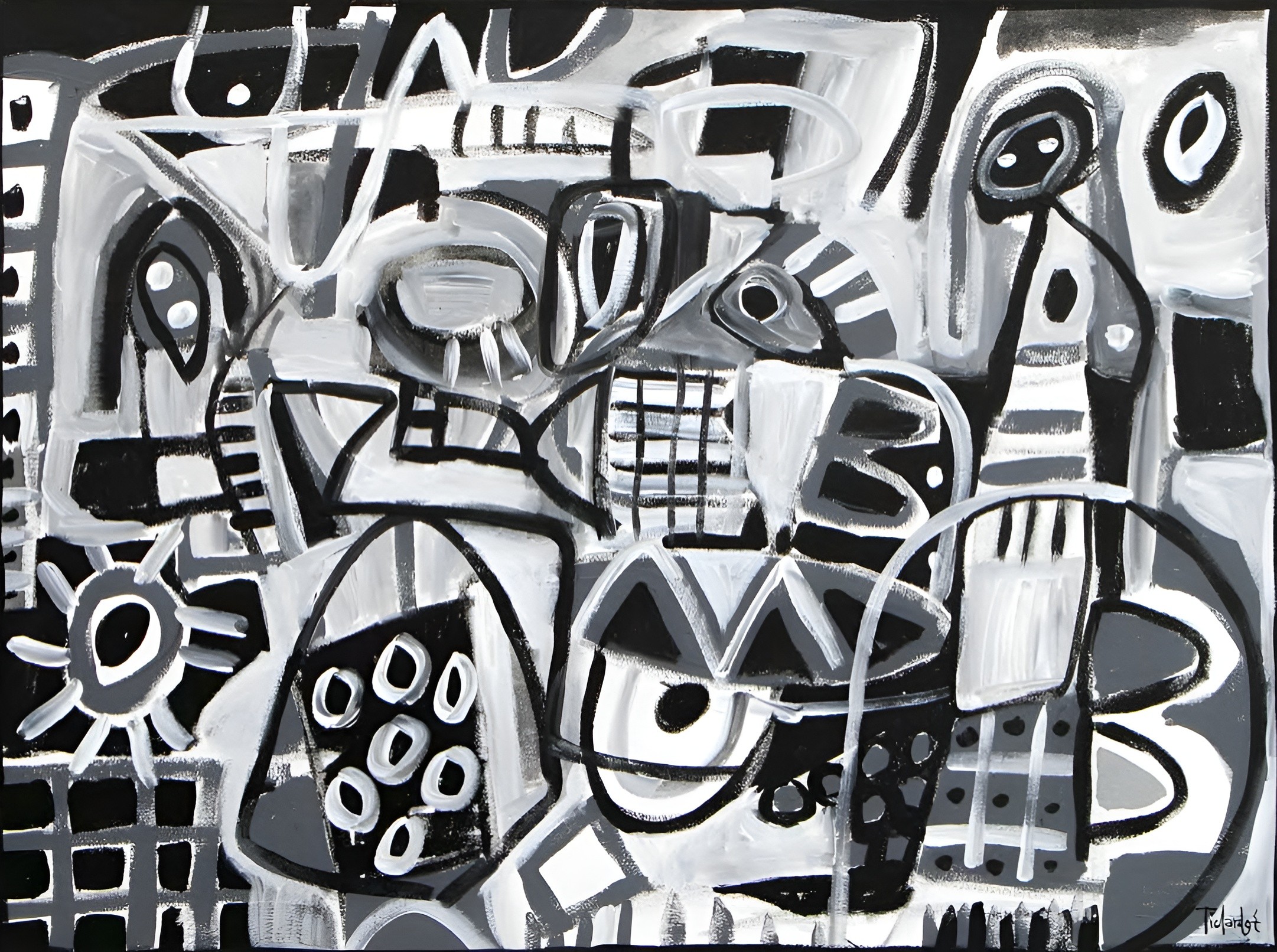 Enrique Pichardo, Improvisación en blanco y negro Enrique Pichardo, Improvisación en blanco y negro