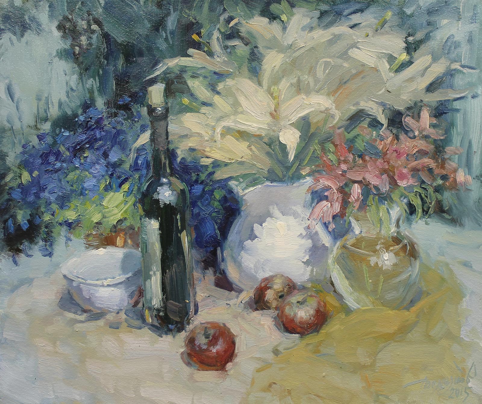 Yuriy Demiyanov, Still Life with Lilies Yuriy Demiyanov, Still Life with Lilies