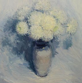 Gemälde, Still Life in White, Yuriy Demiyanov