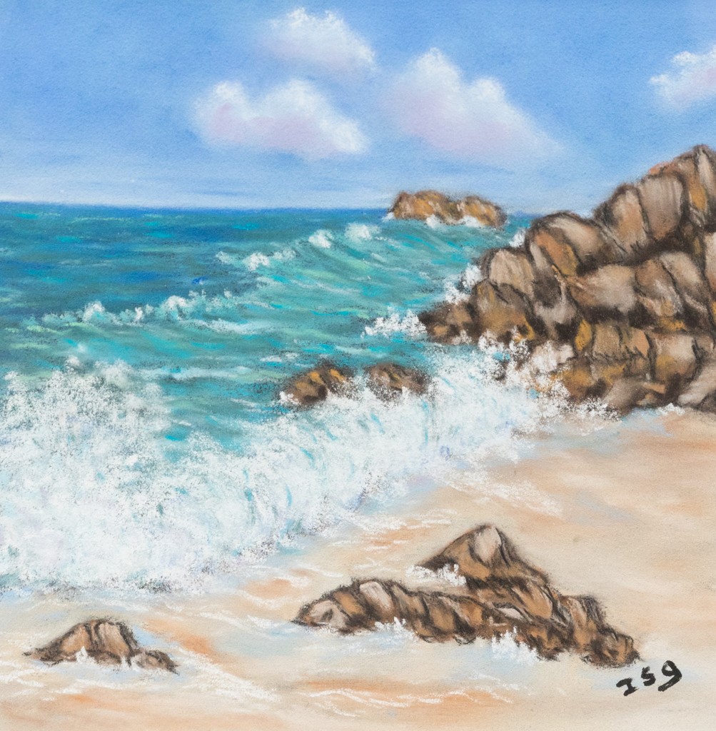 Isabelle Alberge, Rivage - Paysage de bord de mer et tumulte de l'océan Isabelle Alberge, Rivage - Paysage de bord de mer et tumulte de l'océan