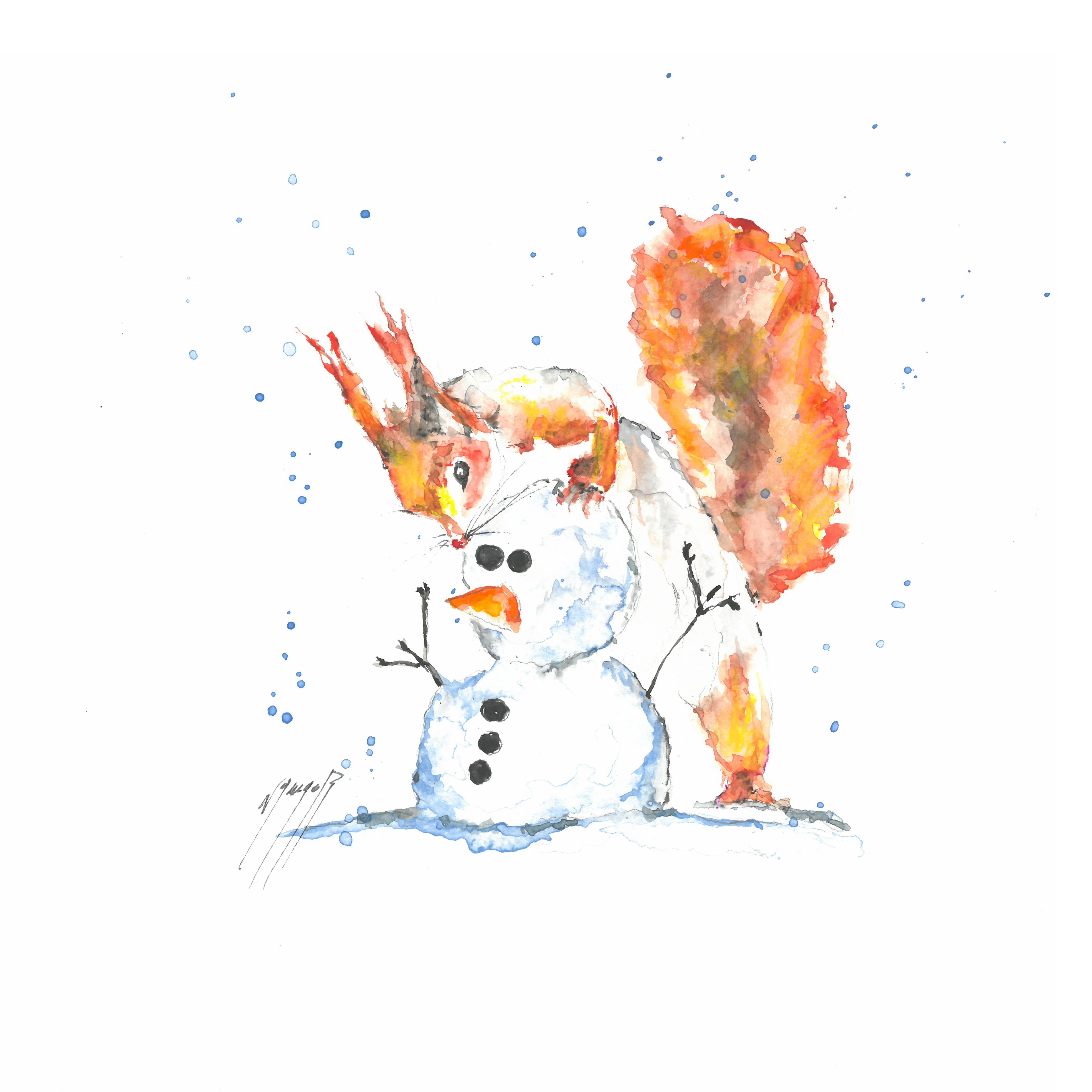 Noël Granger, L'Ecureuil et son Bonhomme ! Noël Granger, L'Ecureuil et son Bonhomme !