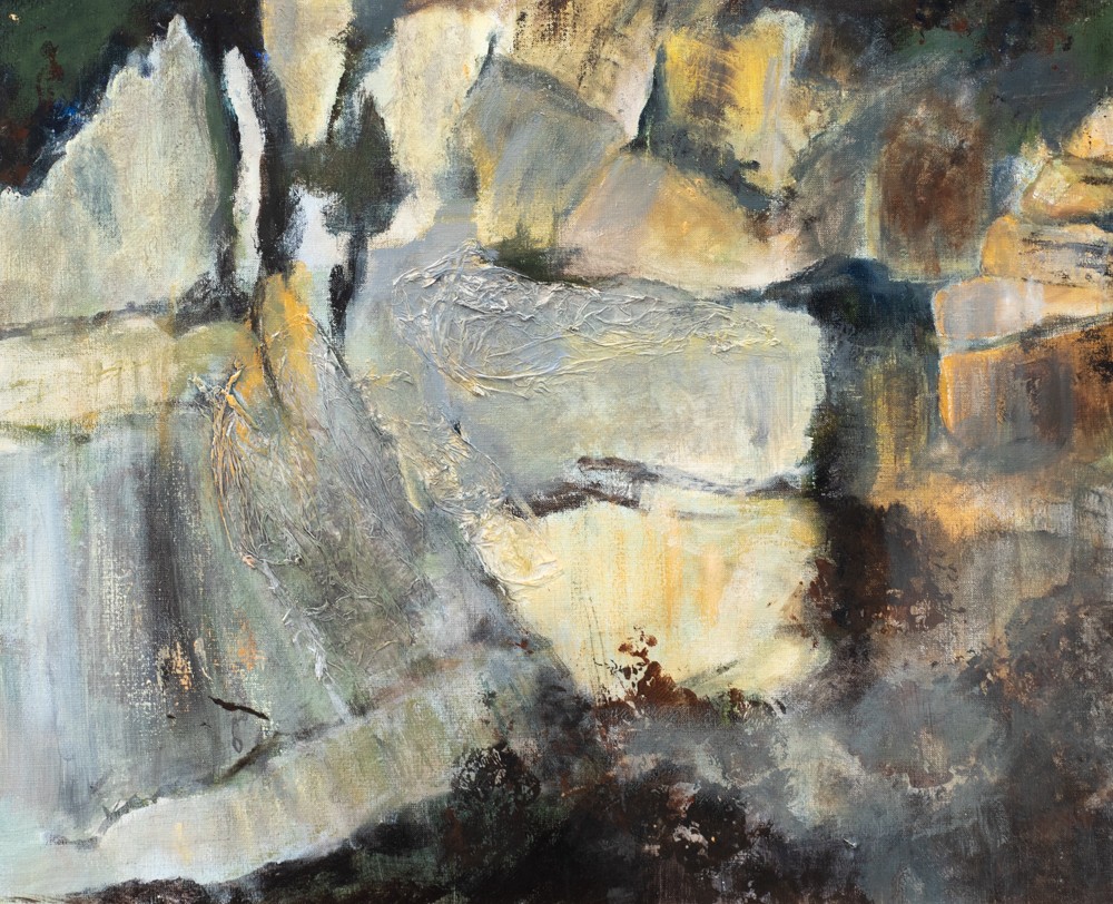 Anne-Marie Renno, La Source de La Loue - Grotte et cascade - série Paysage de montagne Anne-Marie Renno, La Source de La Loue - Grotte et cascade - série Paysage de montagne