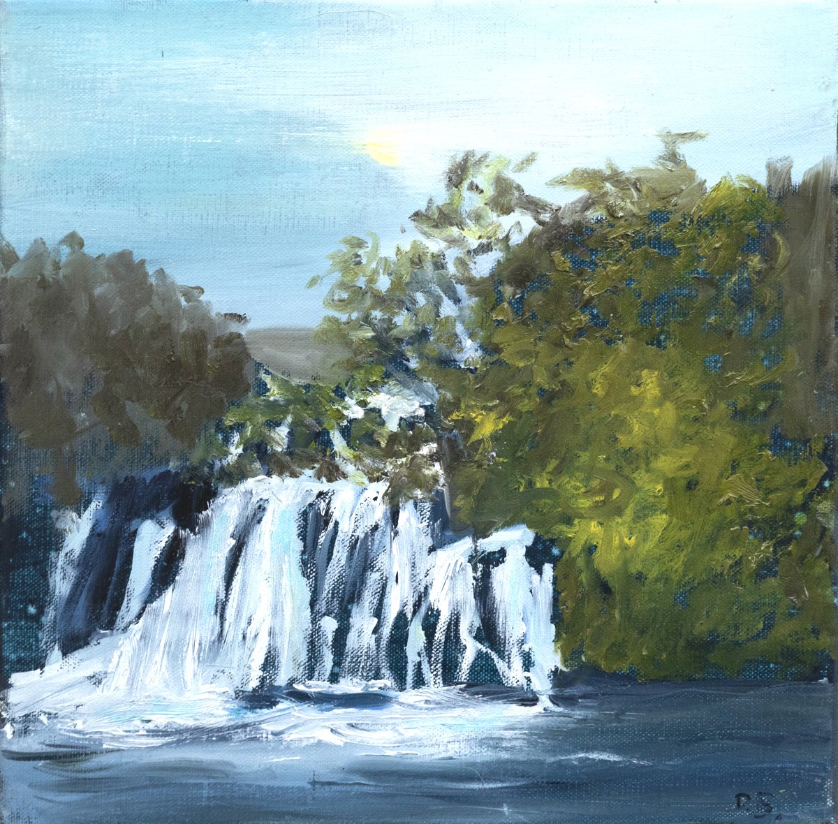 Danièle Badet, La Krka - rivière et cascade - série Paysage de Croatie Danièle Badet, La Krka - rivière et cascade - série Paysage de Croatie