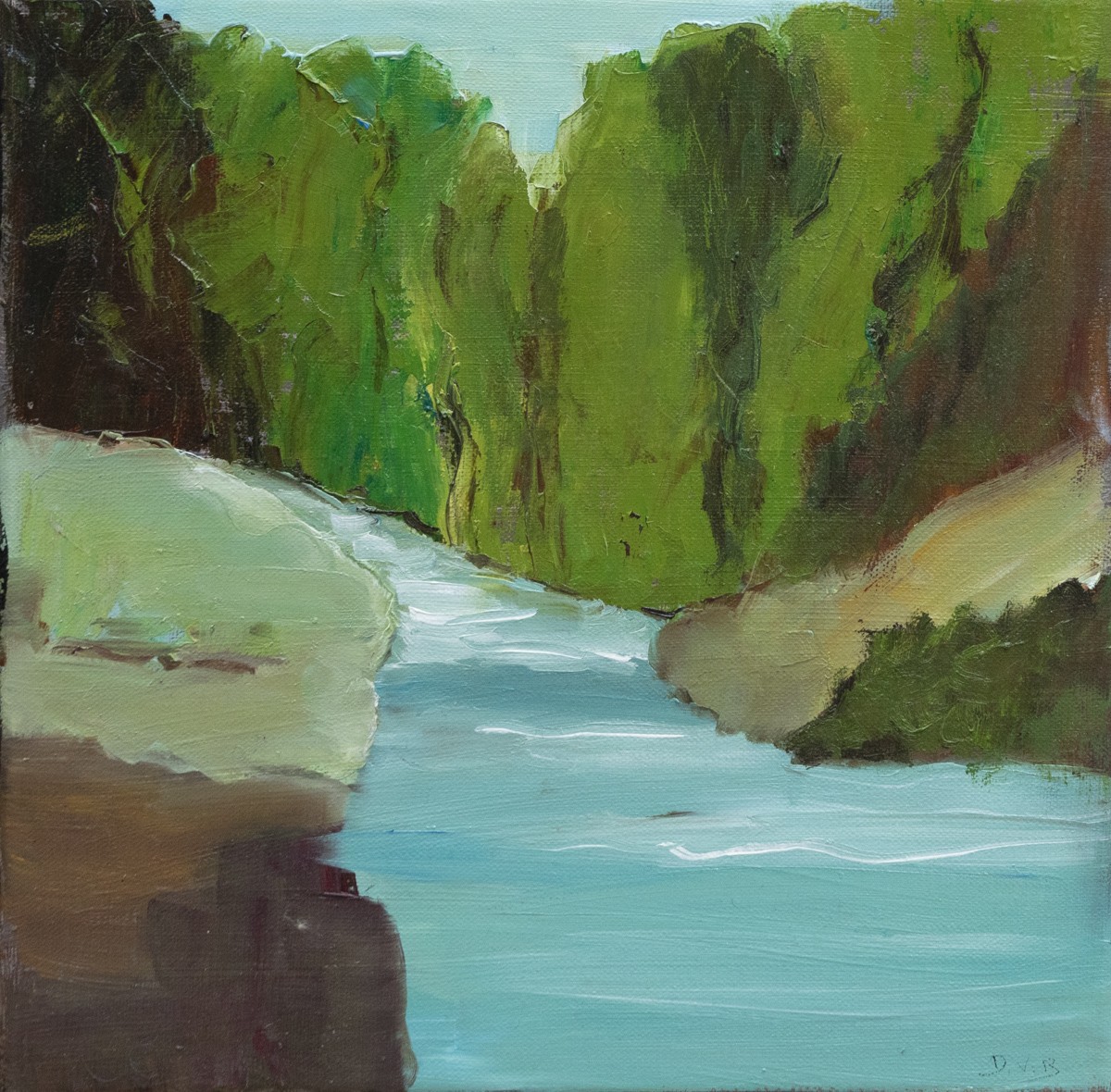 Danièle Badet, Les Gorges de l'Allier - série Paysage de Montagne Danièle Badet, Les Gorges de l'Allier - série Paysage de Montagne