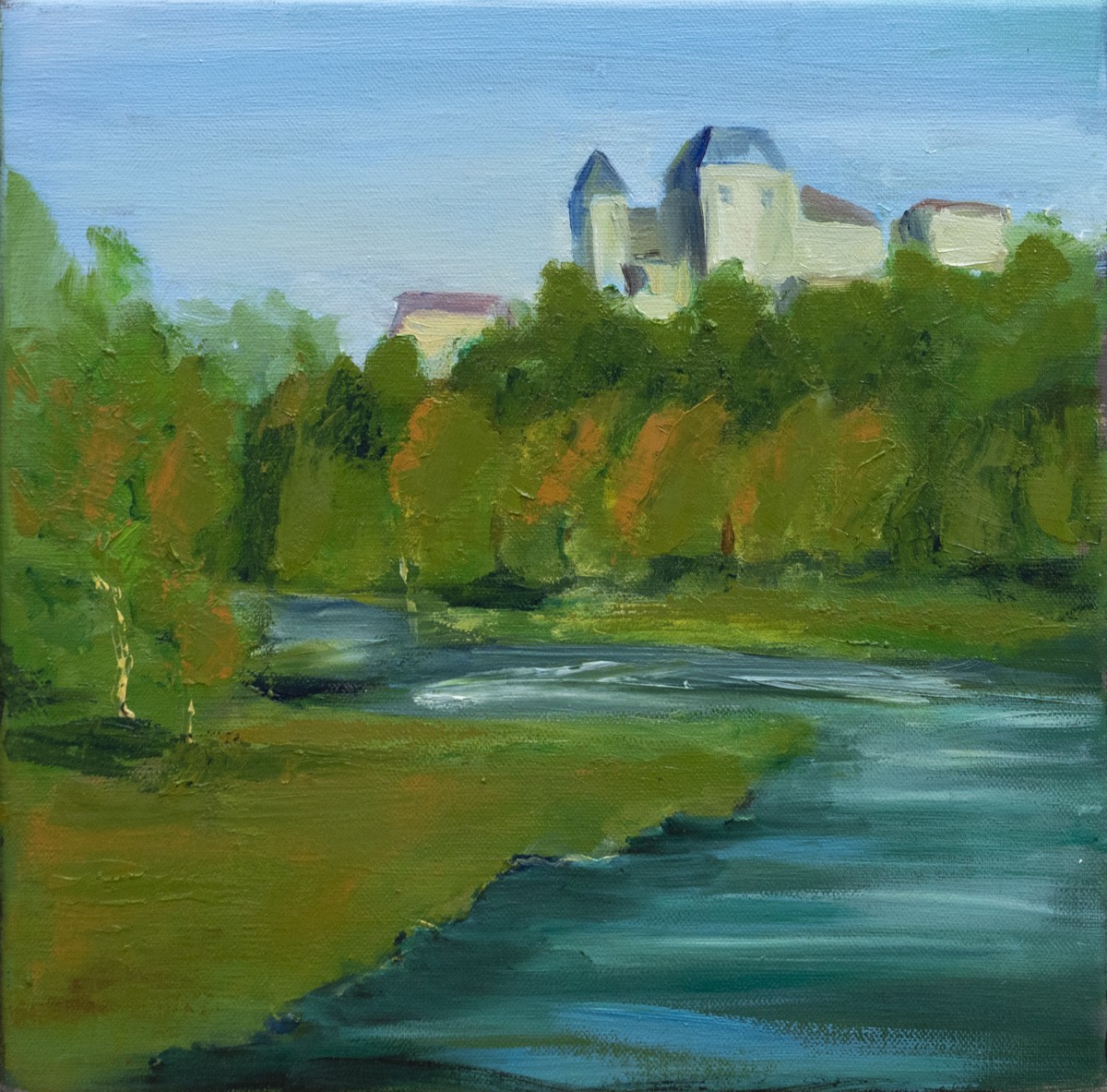 Danièle Badet, L'Allier à Pont-du-Château - Paysage de Rivière du Puy-de-Dôme Danièle Badet, L'Allier à Pont-du-Château - Paysage de Rivière du Puy-de-Dôme