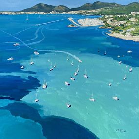 Painting, Pearls of Mallorca. View from the bird’s eye, Ulyana Korol