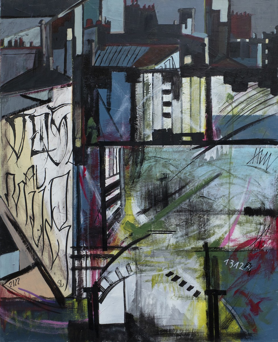 Henri Mahé dit HIM, Dos au mur - série Street Art Henri Mahé dit HIM, Dos au mur - série Street Art