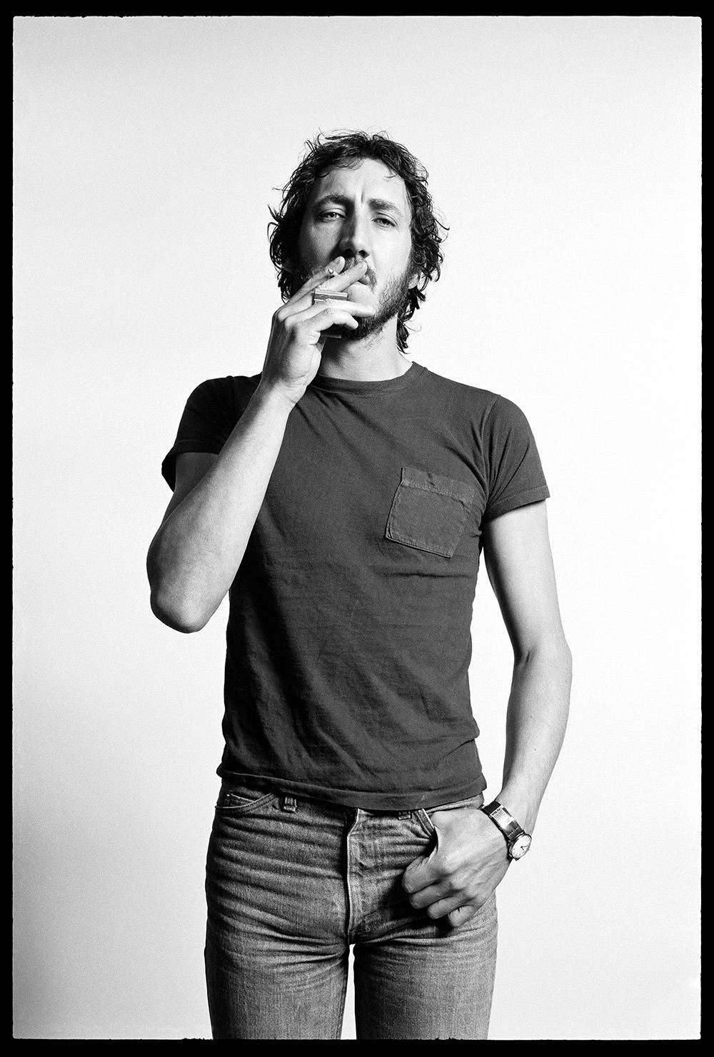 David Steen, Pete Townshend – Smoking Joint, Twickenham, London, 1977 David Steen, Pete Townshend – Smoking Joint, Twickenham, London, 1977