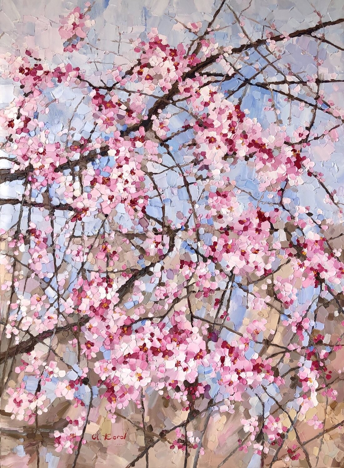 Ulyana Korol, Pink almond blossom Ulyana Korol, Pink almond blossom