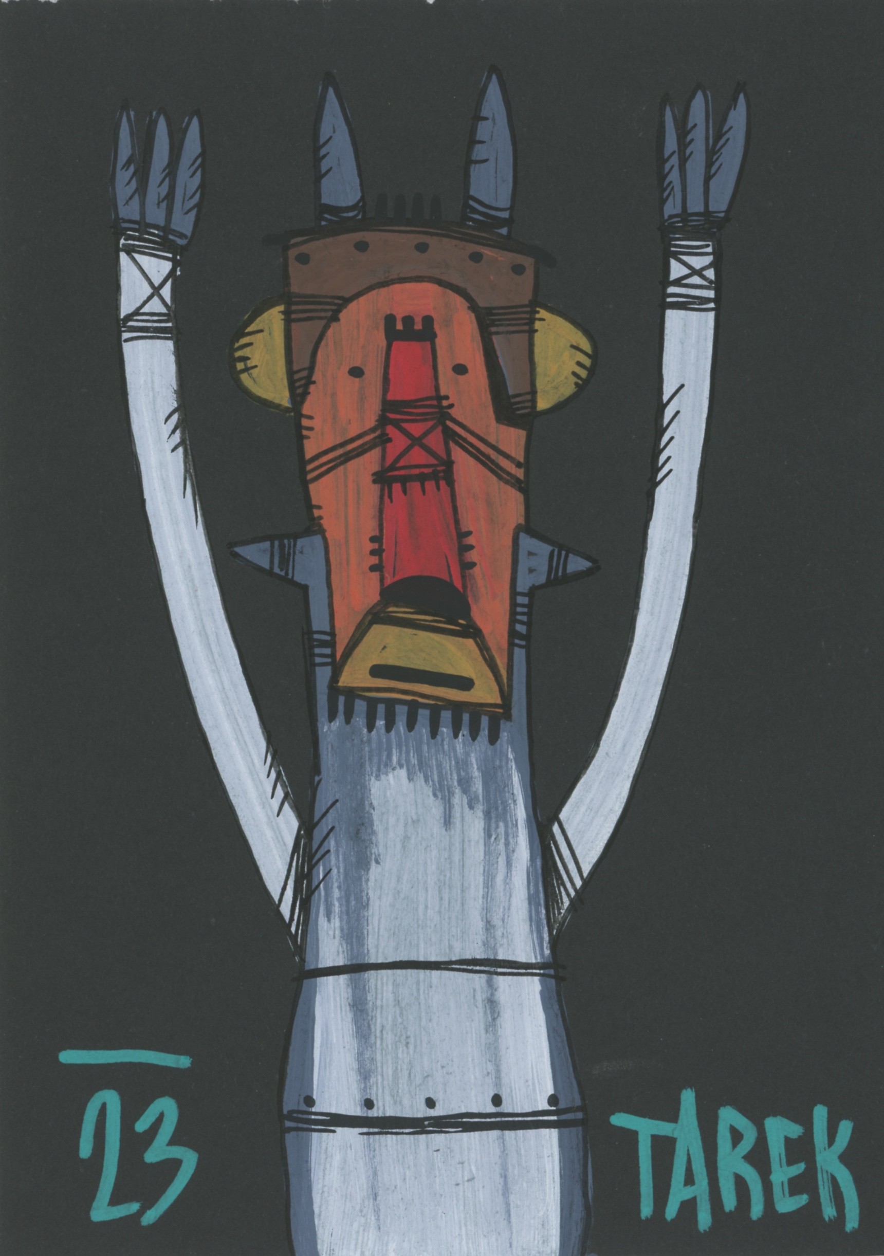 Tarek, Masque totemic #1 Tarek, Masque totemic #1