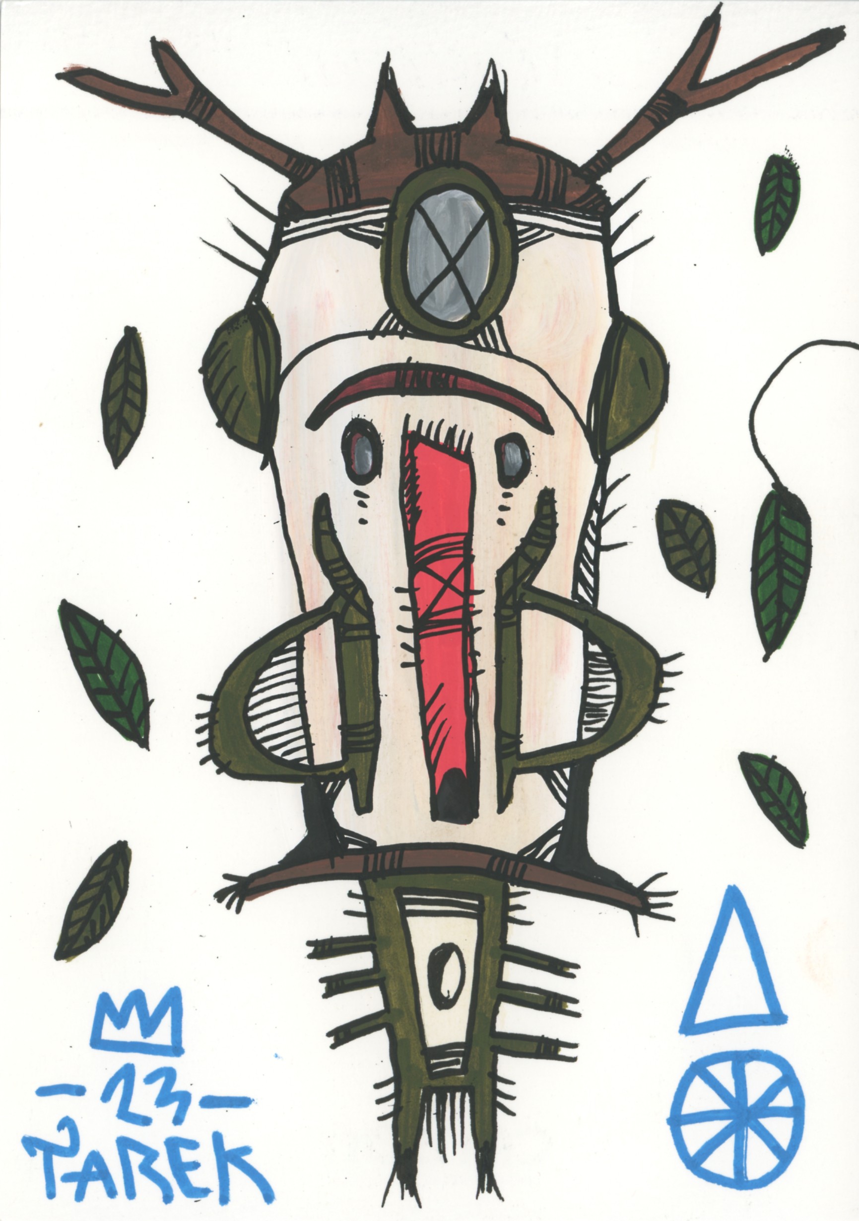 Tarek, Masque totemic #3 Tarek, Masque totemic #3
