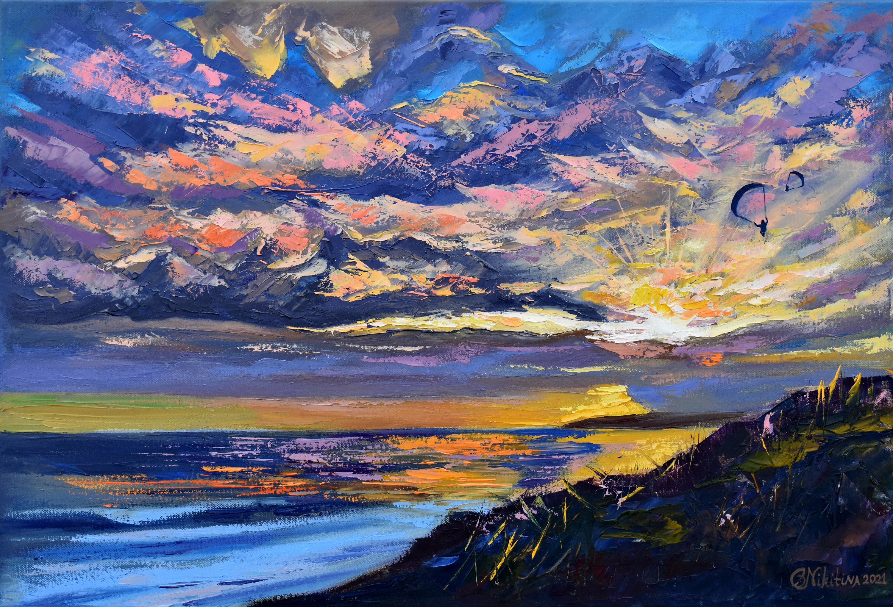 Olga Nikitina, Sunset Seascape Olga Nikitina, Sunset Seascape