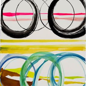 Gemälde, Circles and Lines, Laura Newman