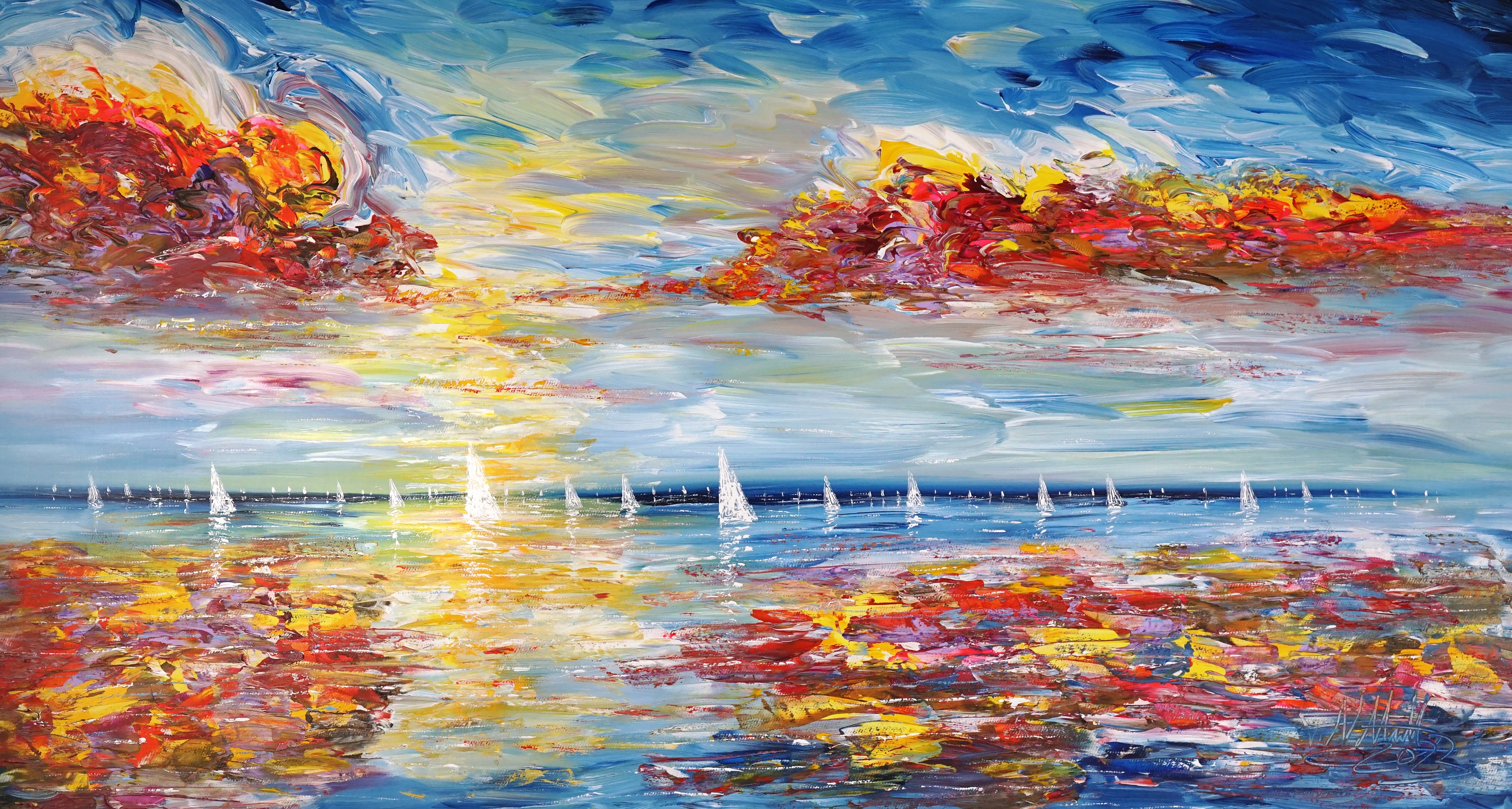 Peter Nottrott, Seascape sailing impressions L 6 Peter Nottrott, Seascape sailing impressions L 6