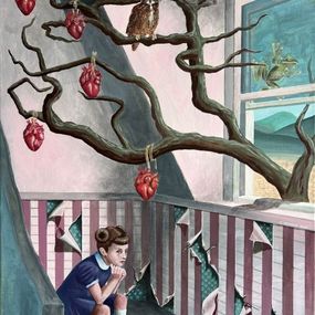 Gemälde, Le conte du Papillon (Memento mori 3), Céline Achour