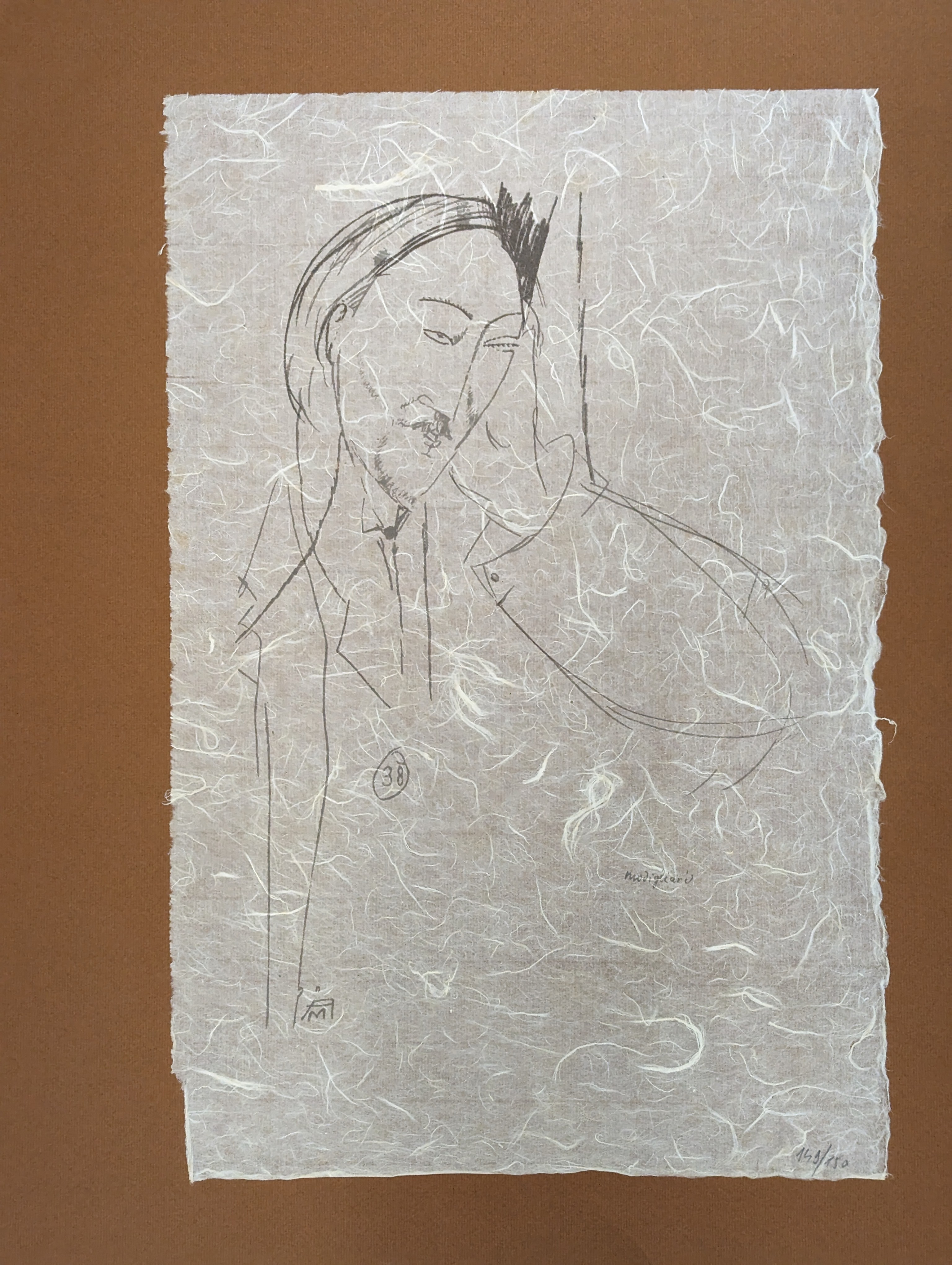 Amedeo Modigliani, Portrait de Leopold Zborowski (d'après) Amedeo Modigliani, Portrait de Leopold Zborowski (d'après)