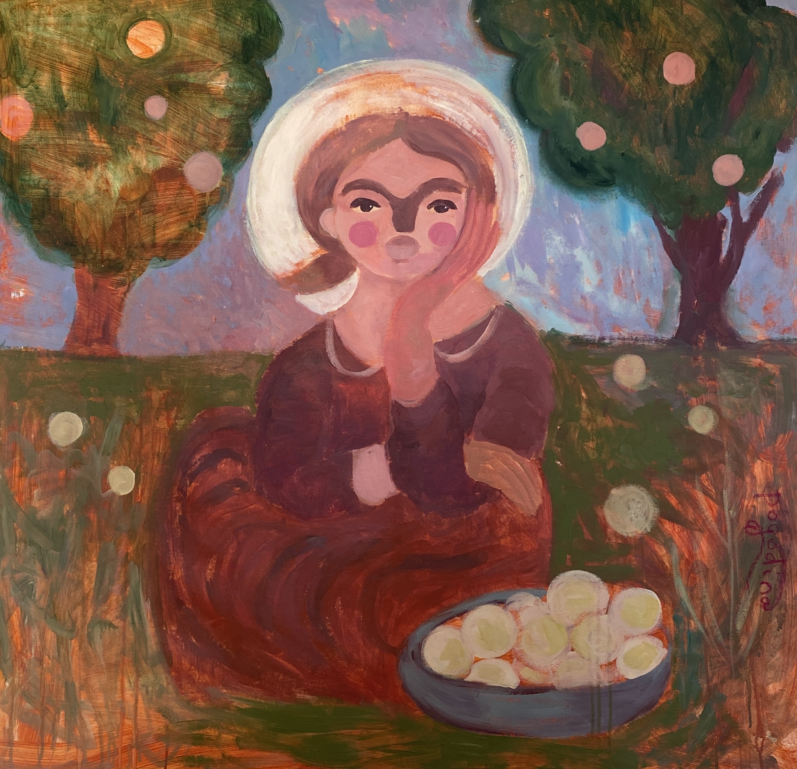 Dasha Pogodina, White Transparent Apples Dasha Pogodina, White Transparent Apples