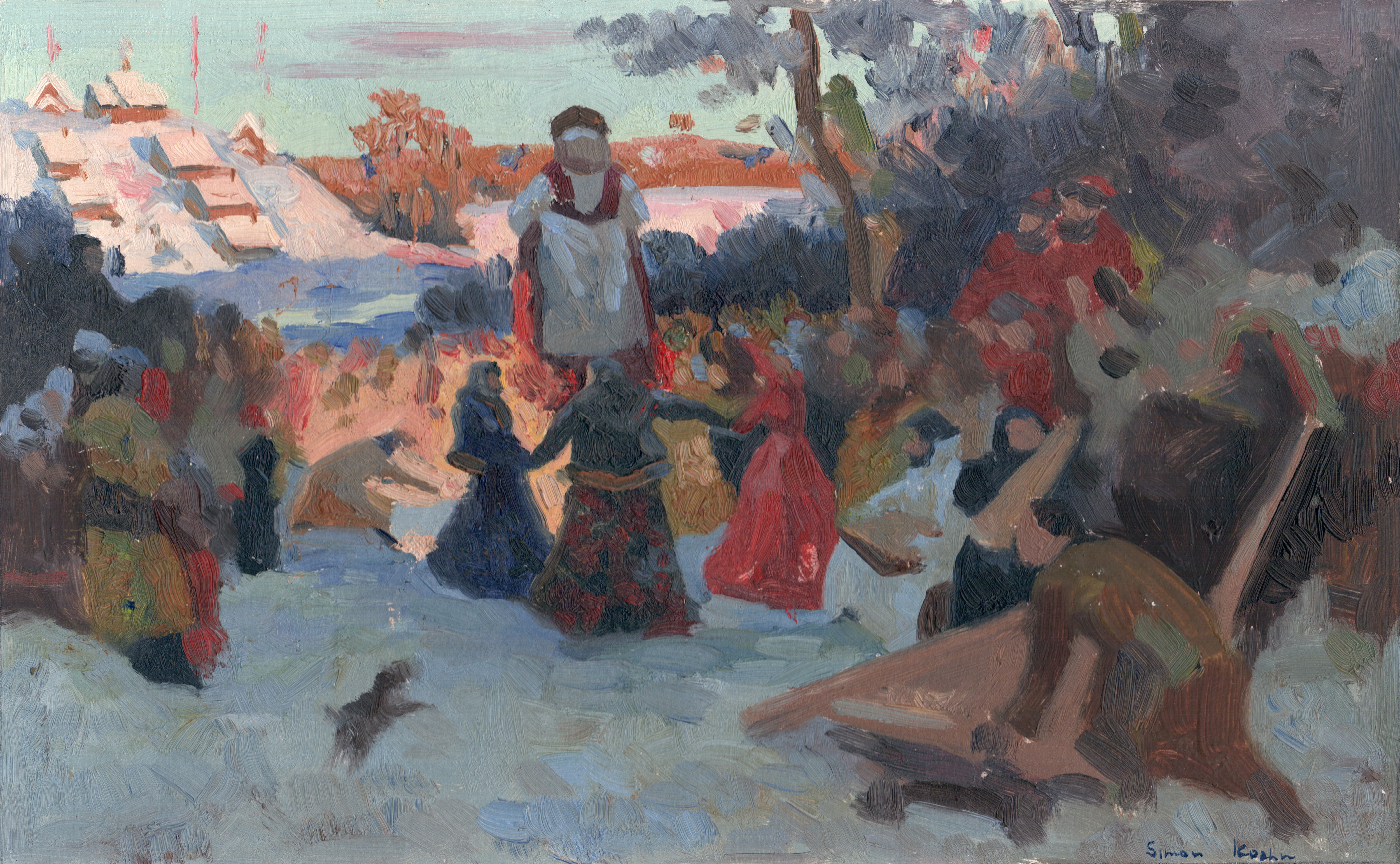 Simon Kozhin, Maslenitsa. Farewell to winter. 17th century Simon Kozhin, Maslenitsa. Farewell to winter. 17th century